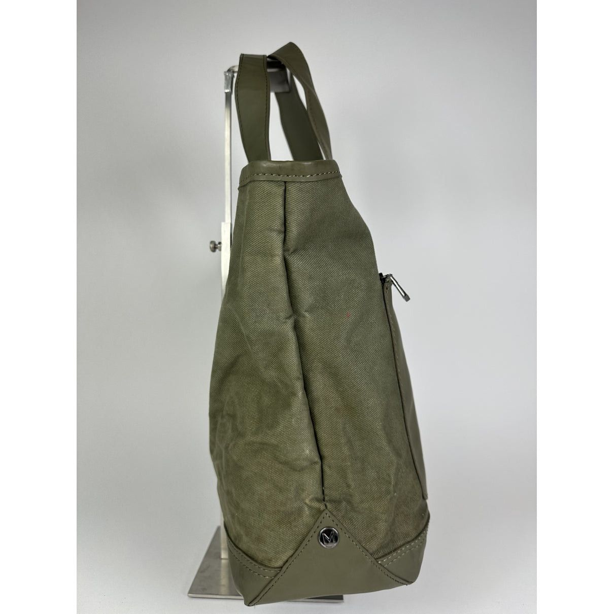 Marc by Marc Jacobs Green Cotton Handbag Size ONE SIZE - 4 Thumbnail