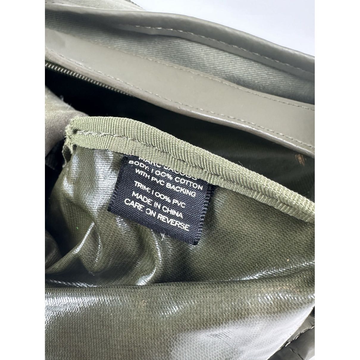 Marc by Marc Jacobs Green Cotton Handbag Size ONE SIZE - 2 Thumbnail