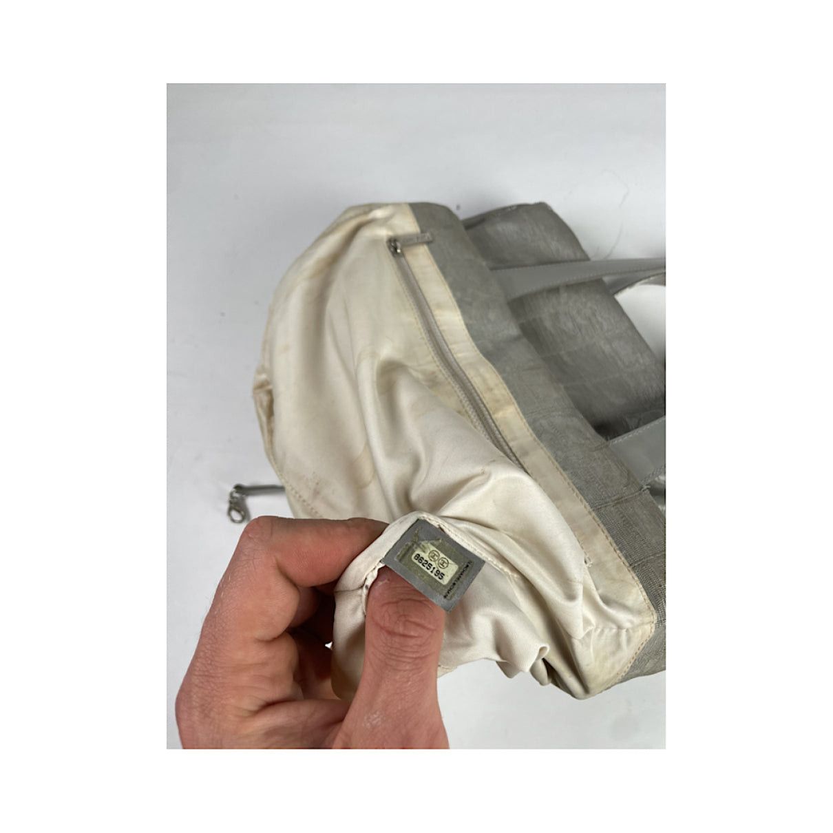 Chanel Cambon Silver Polyester Handbag Size ONE SIZE - 4 Thumbnail