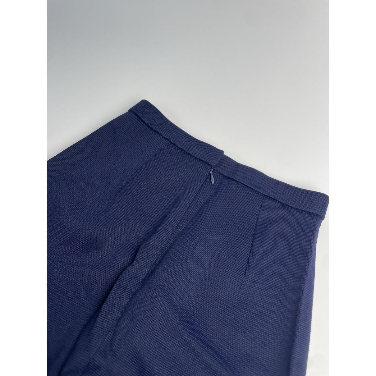 Dior Navy Viscose Skirt Size 30" / US 8 / IT 44 - 4 Thumbnail