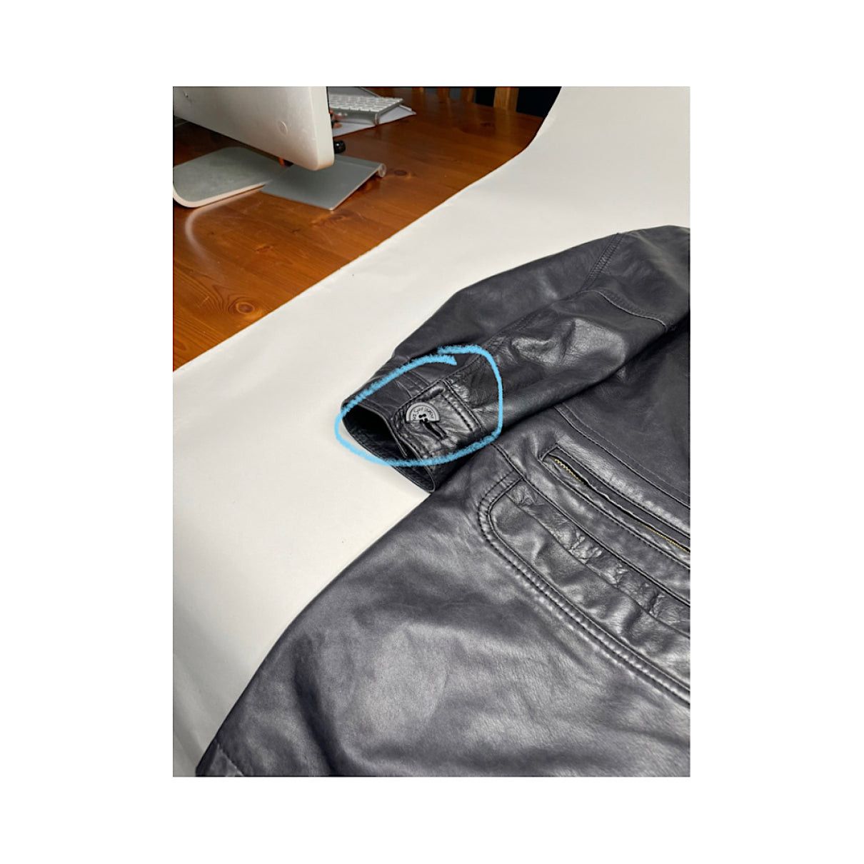 Other Saint Laurent Black Leather Coat Size L / US 10 / IT 46 - 5 Thumbnail