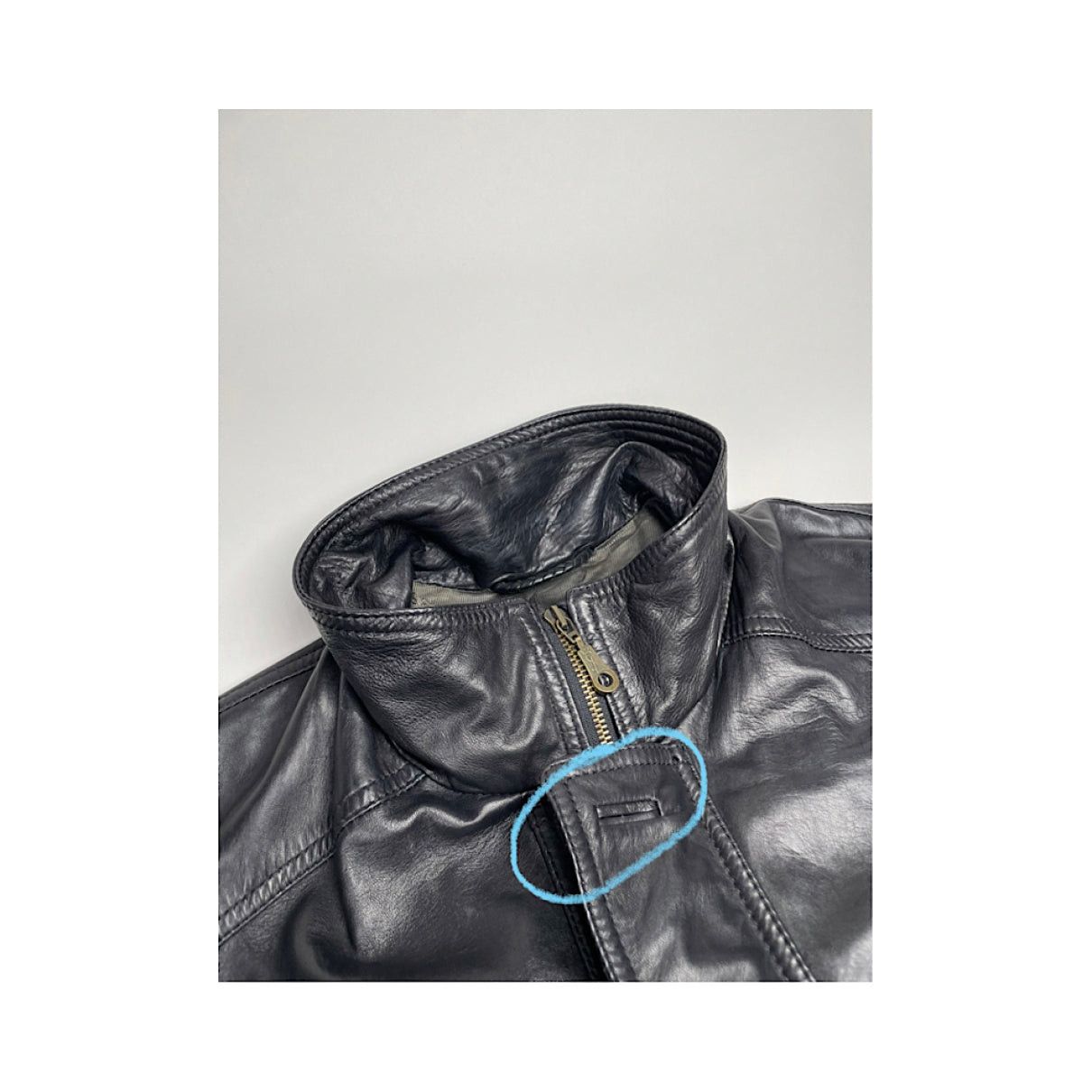 Other Saint Laurent Black Leather Coat Size L / US 10 / IT 46 - 4 Thumbnail