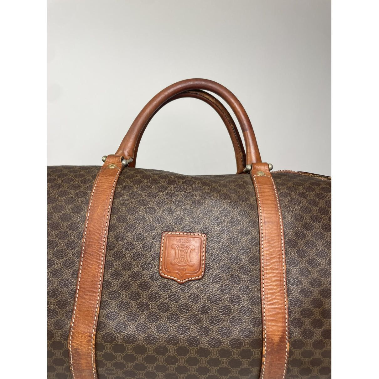 Celine Brown Leather Travel Bag Size ONE SIZE - 2 Thumbnail