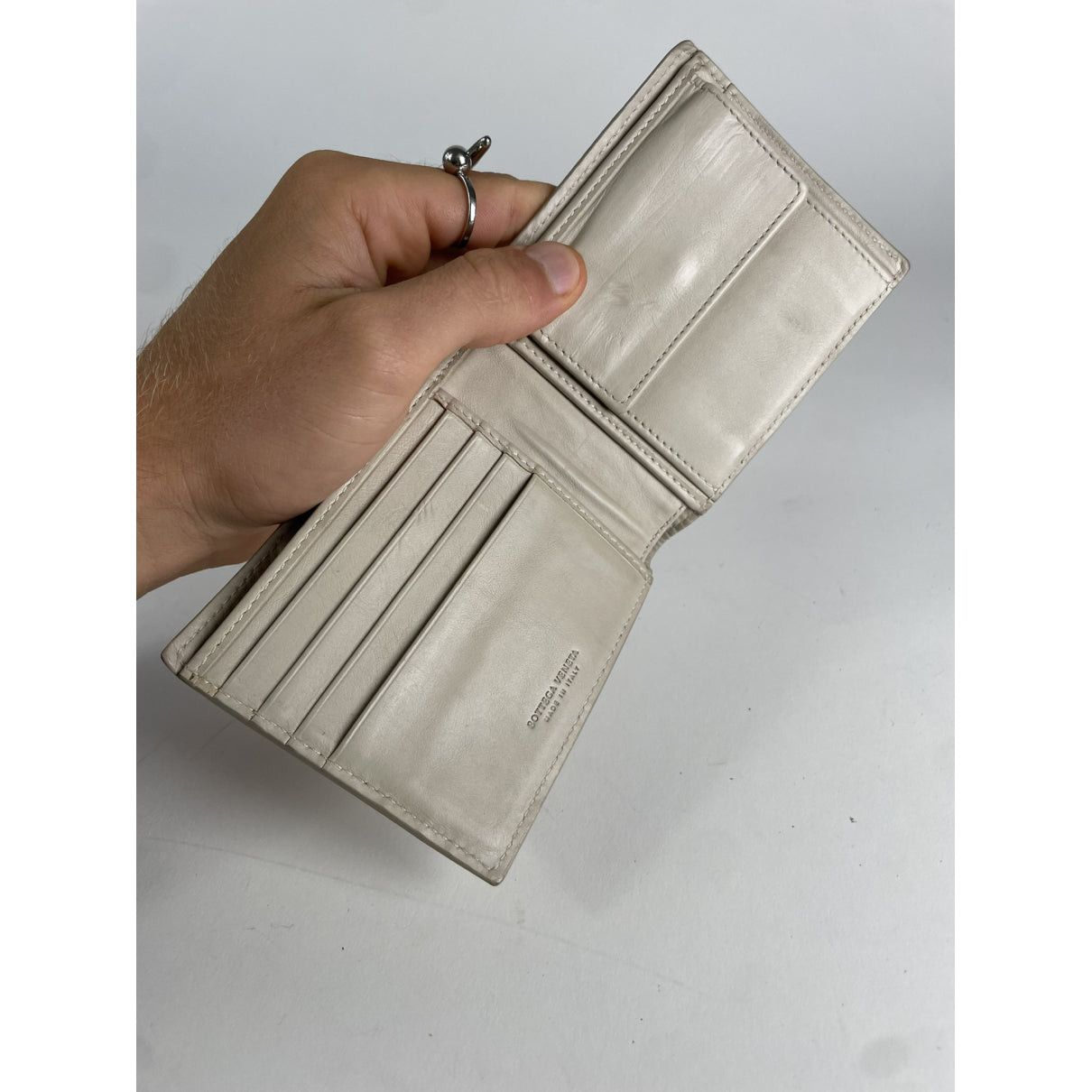 Bottega Veneta White Leather Wallet Size ONE SIZE - 5 Thumbnail