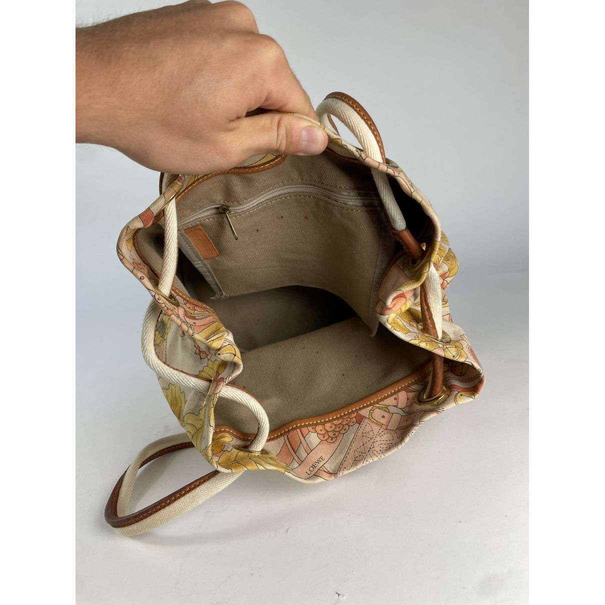 Loewe Puzzle Multicolour Cotton Handbag Size ONE SIZE - 2 Thumbnail