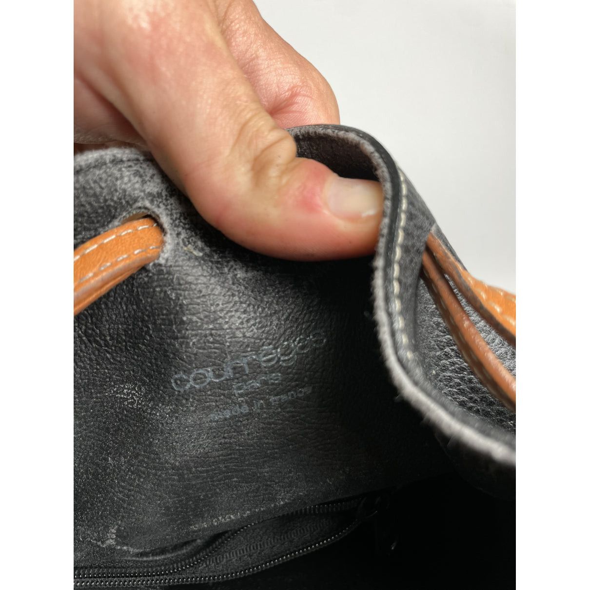 Courreges Courrèges Black Leather Handbag Size ONE SIZE - 3 Thumbnail