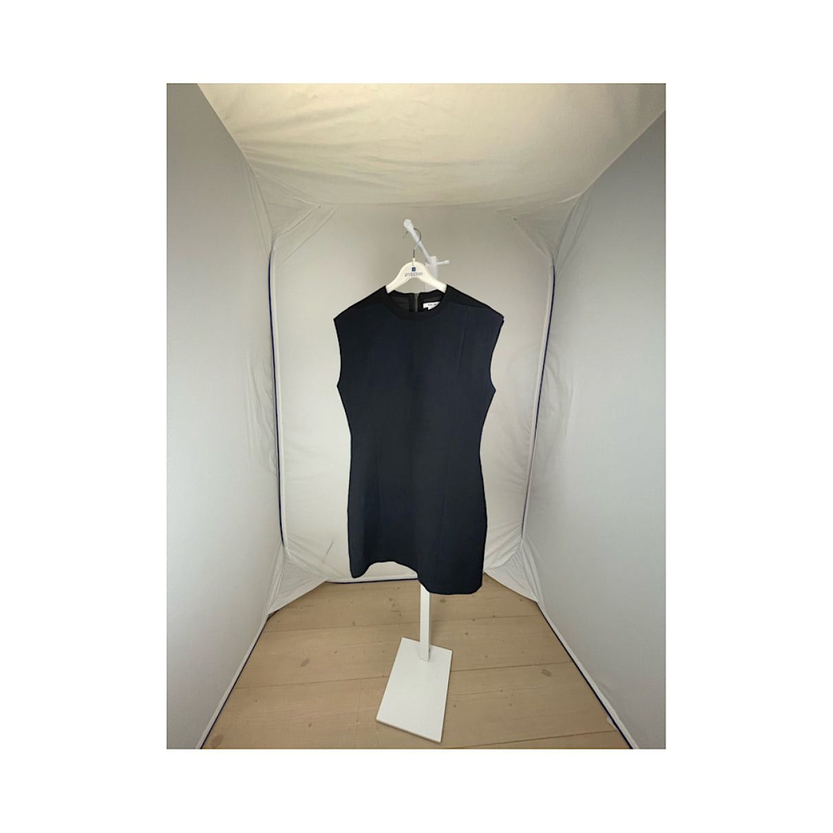 Helmut Lang Navy Wool Dresse Size L / US 10 / IT 46 - 5 Thumbnail