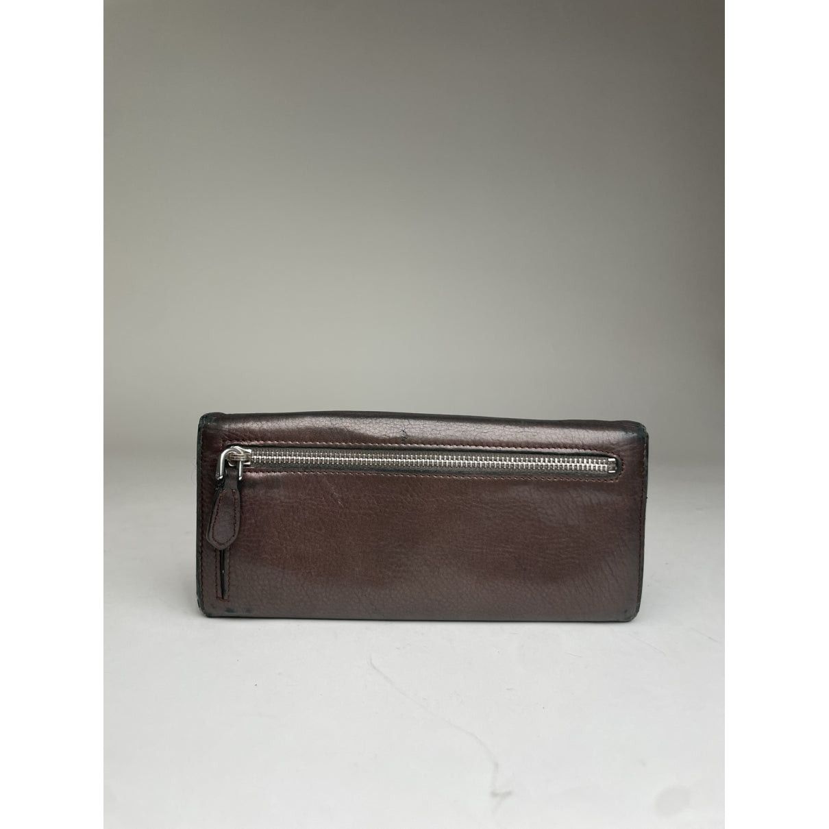 Prada Brown Leather Wallet Size ONE SIZE - 2 Thumbnail