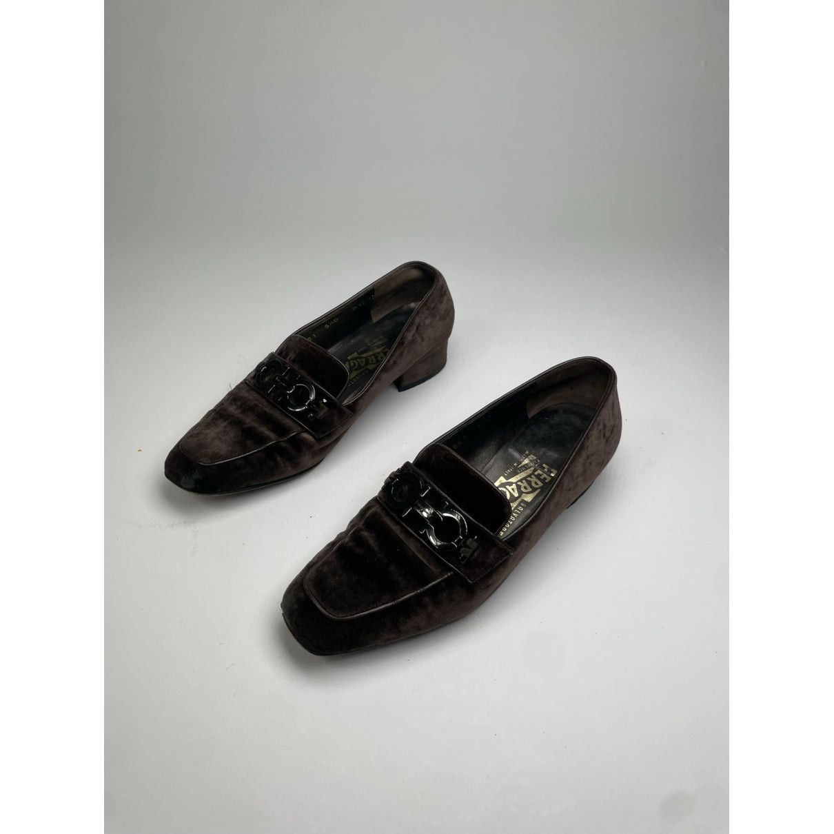 Salvatore Ferragamo Brown Suede Flat Size US 8 / IT 38 - 2 Thumbnail