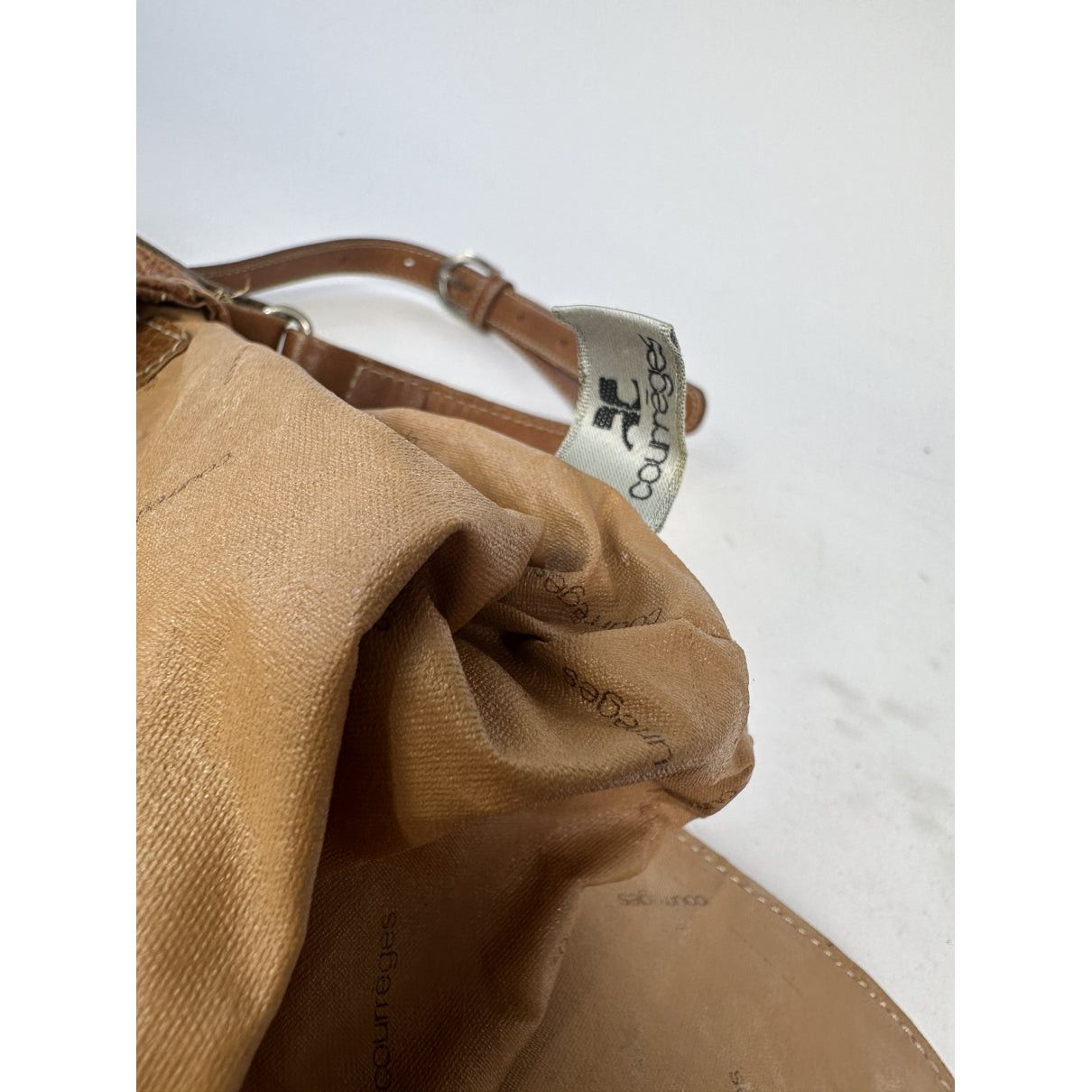 Courreges Courrèges Brown Leather Handbag Size ONE SIZE - 5 Thumbnail