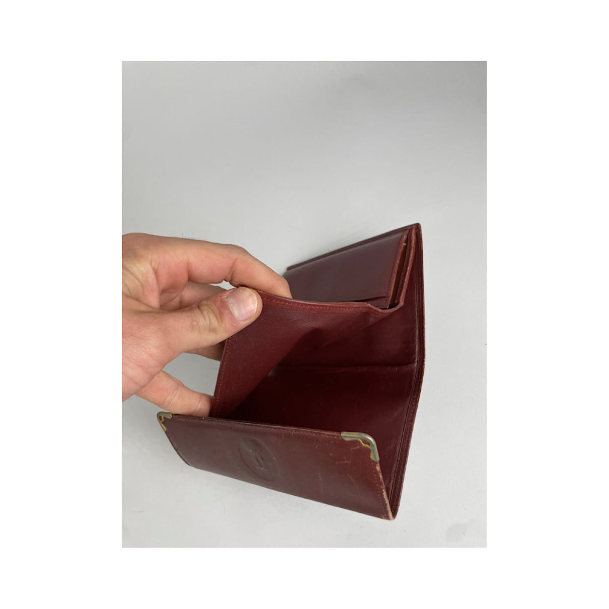 Cartier Burgundy Patent Leather Wallet Size ONE SIZE - 5 Thumbnail