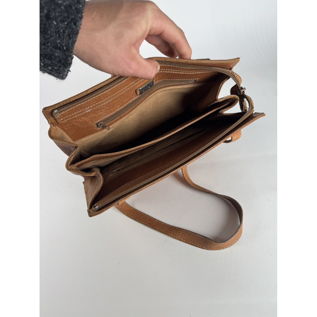 Loewe Puzzle Brown Leather Handbag Size ONE SIZE - 2 Thumbnail
