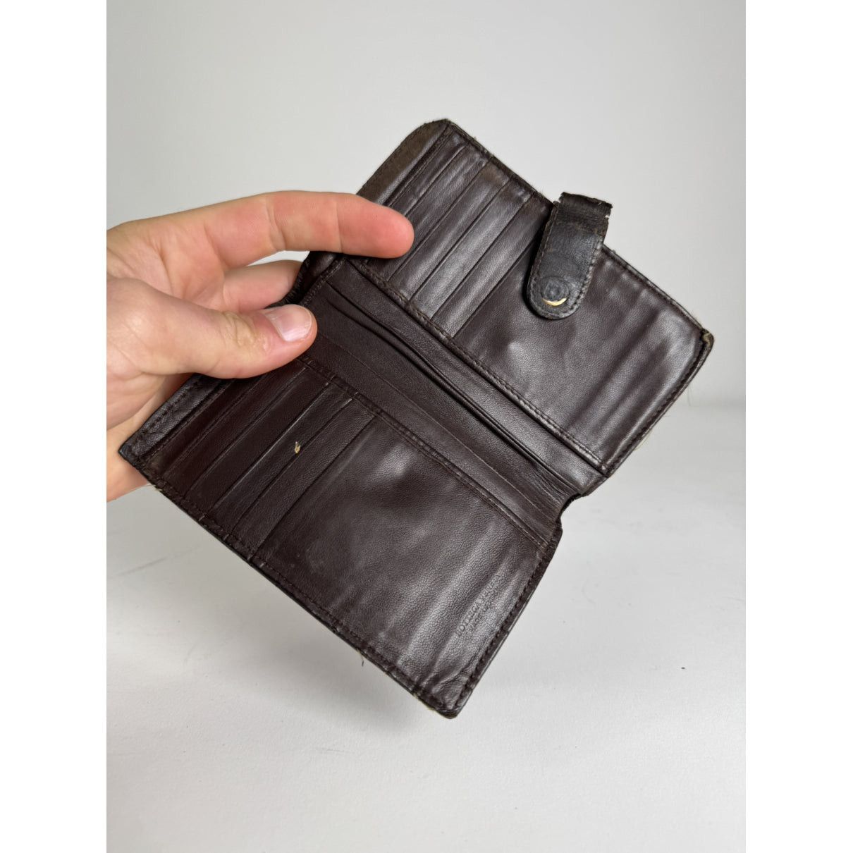 Bottega Veneta Intrecciato Brown Leather Wallet Size ONE SIZE - 3 Thumbnail