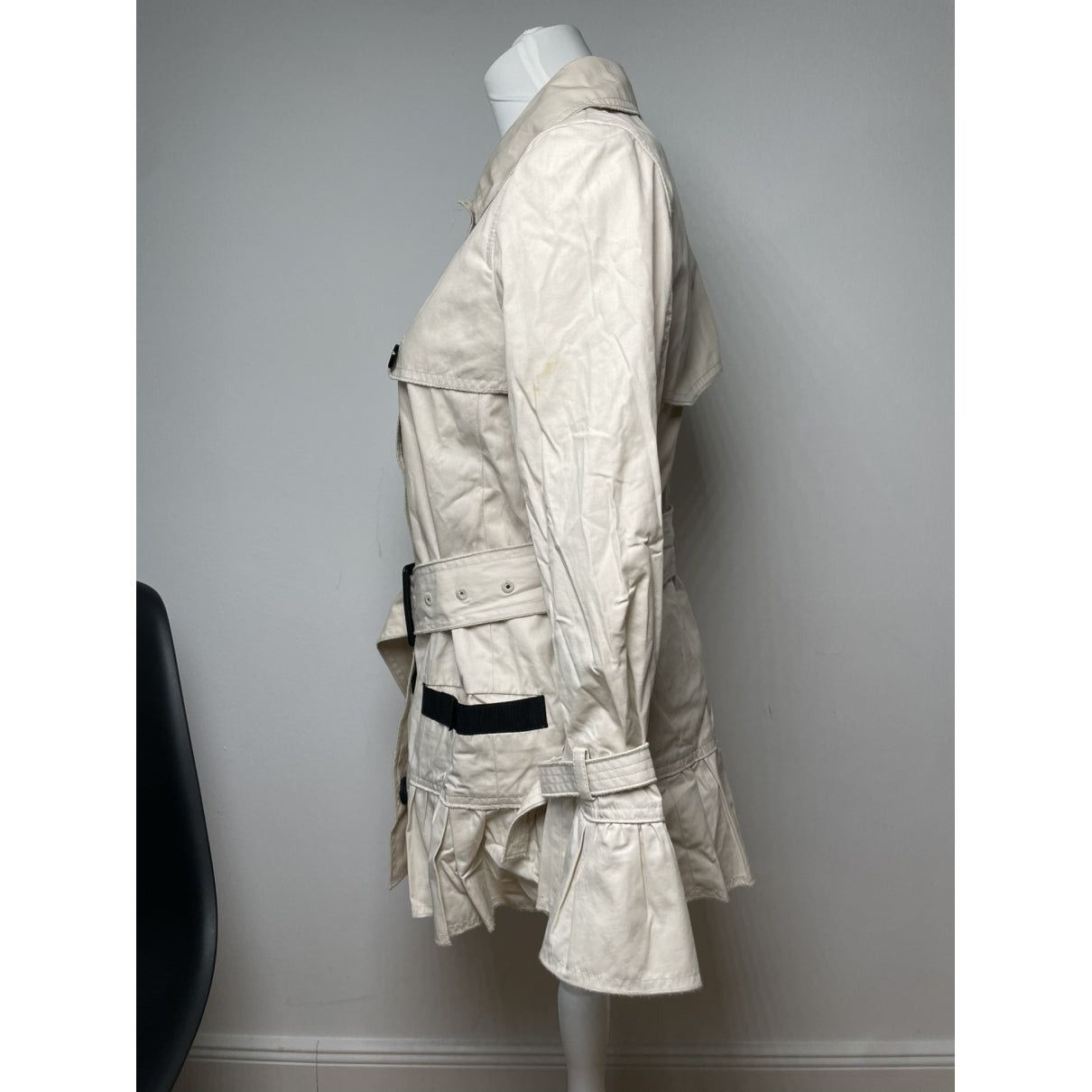Dolce & Gabbana D&G Beige Cotton Trench Coat Size M / US 6-8 / IT 42-44 - 3 Thumbnail