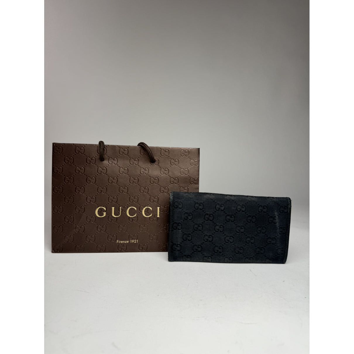 Gucci Continental Black Cotton Wallet Size ONE SIZE - 3 Thumbnail