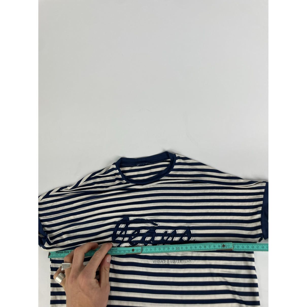 Versace Jeans Couture Blue Polyester Top Size M / US 6-8 / IT 42-44 - 5 Thumbnail
