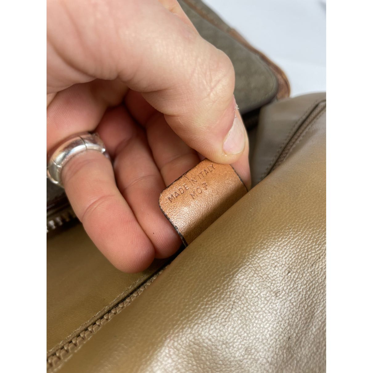 Celine SAC SEAU Beige Leather Handbag Size ONE SIZE - 3 Thumbnail