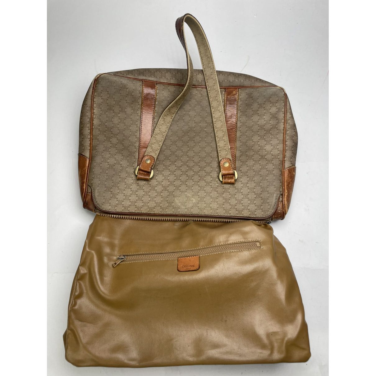 Celine SAC SEAU Beige Leather Handbag Size ONE SIZE - 2 Thumbnail