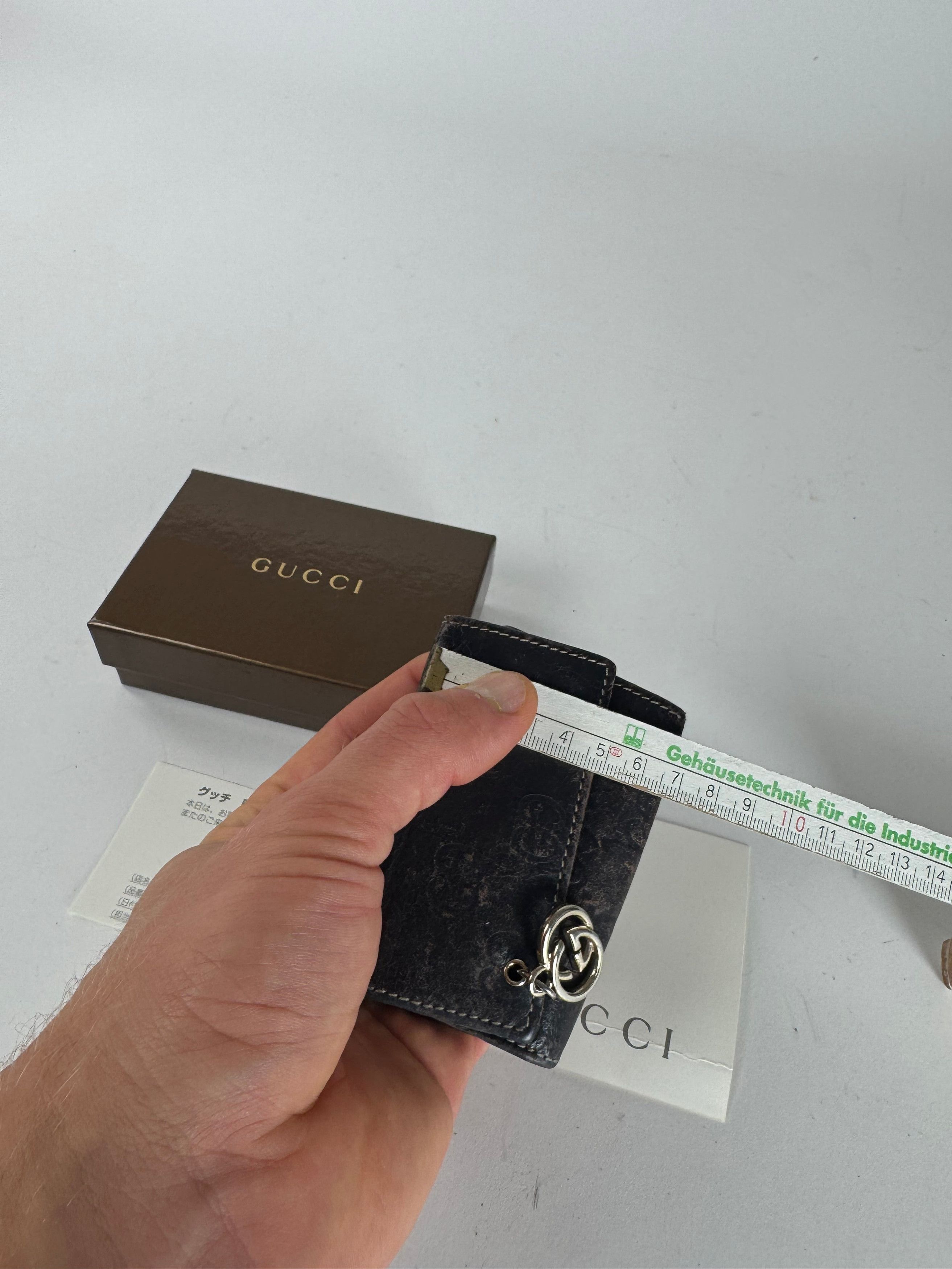 Gucci Vintage Leather Monogram Key Holder Brown Size ONE SIZE - 11 Thumbnail