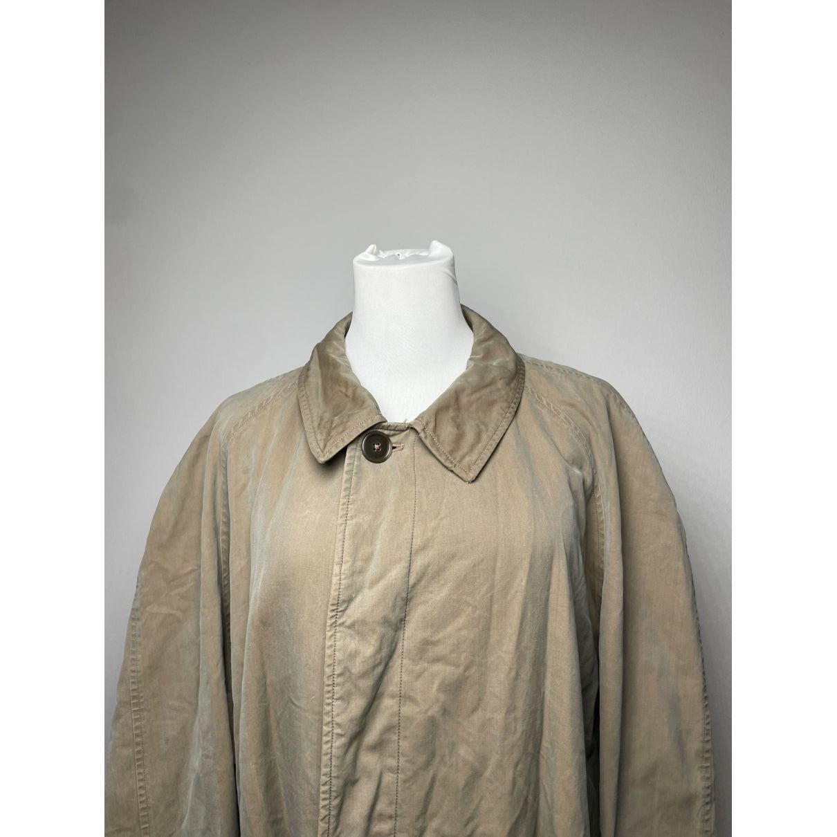 Burberry Kensington Khaki Cotton Coat Size L / US 10 / IT 46 - 2 Thumbnail
