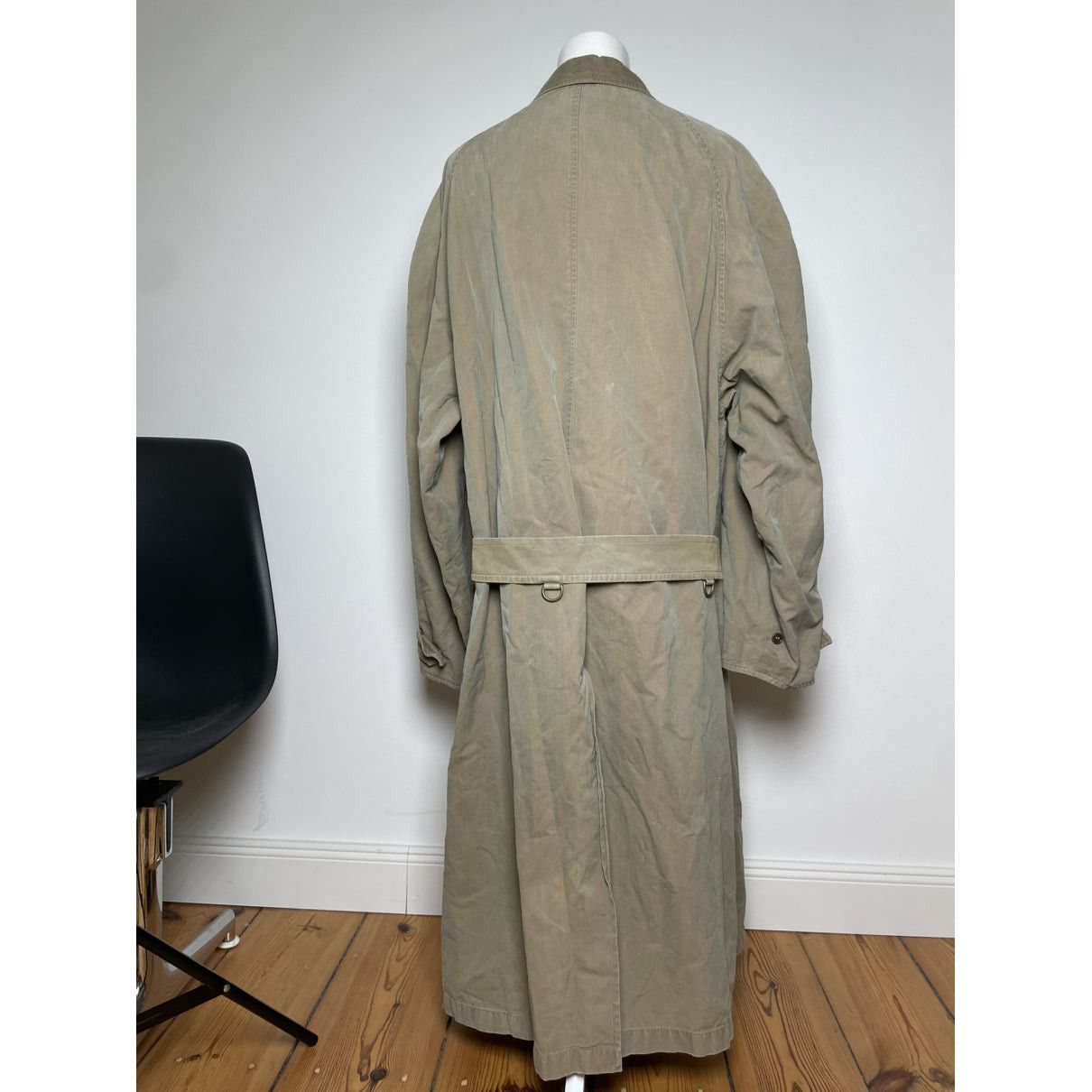 Burberry Kensington Khaki Cotton Coat Size L / US 10 / IT 46 - 4 Thumbnail