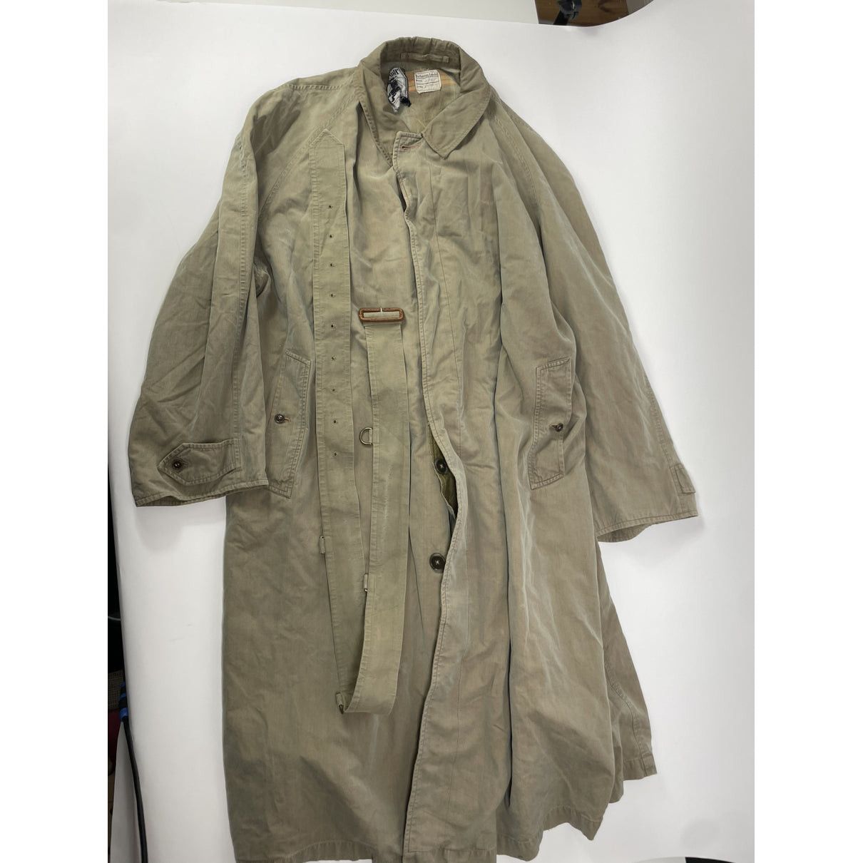Burberry Kensington Khaki Cotton Coat Size L / US 10 / IT 46 - 5 Thumbnail