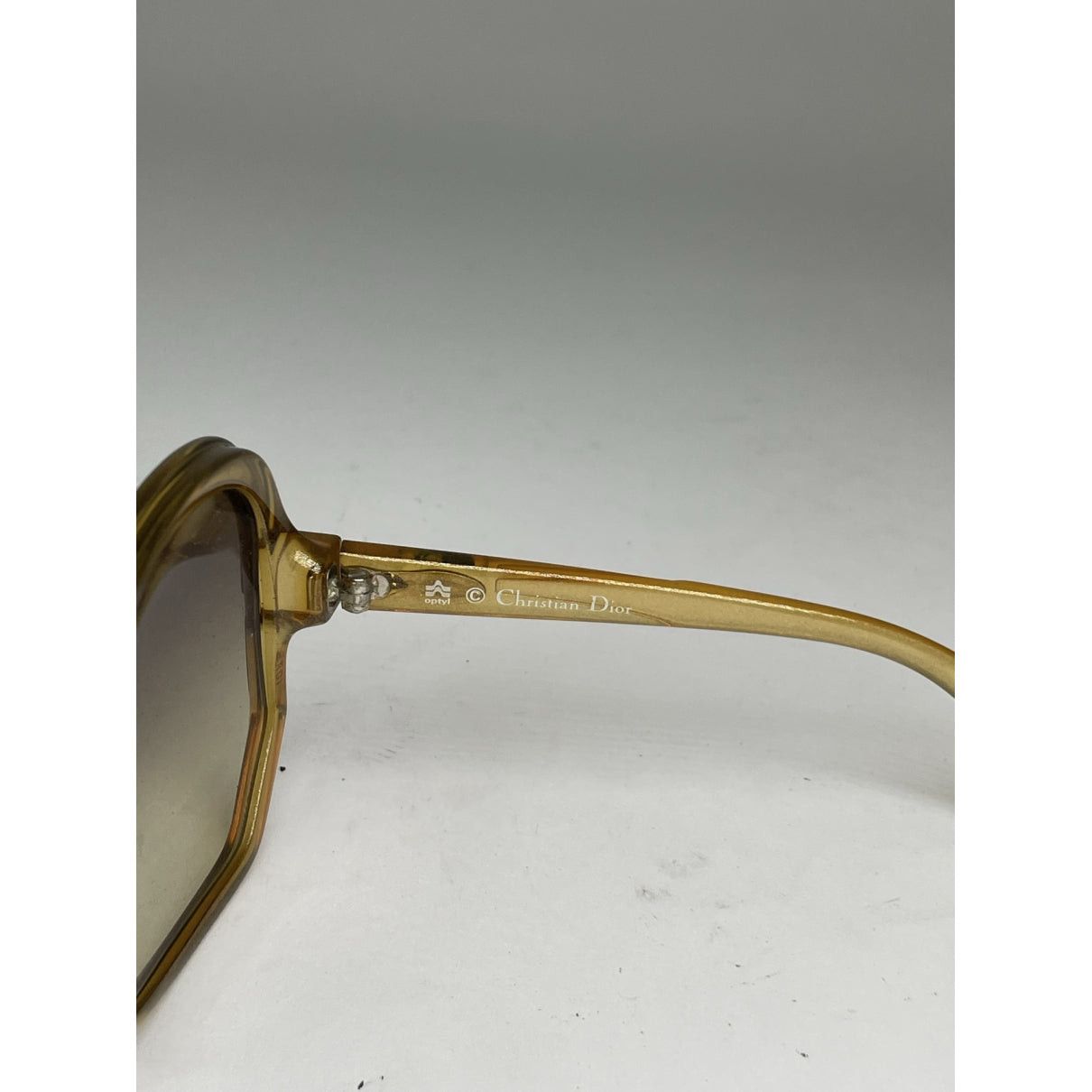 Dior Yellow Plastic Sunglasses Size ONE SIZE - 3 Thumbnail