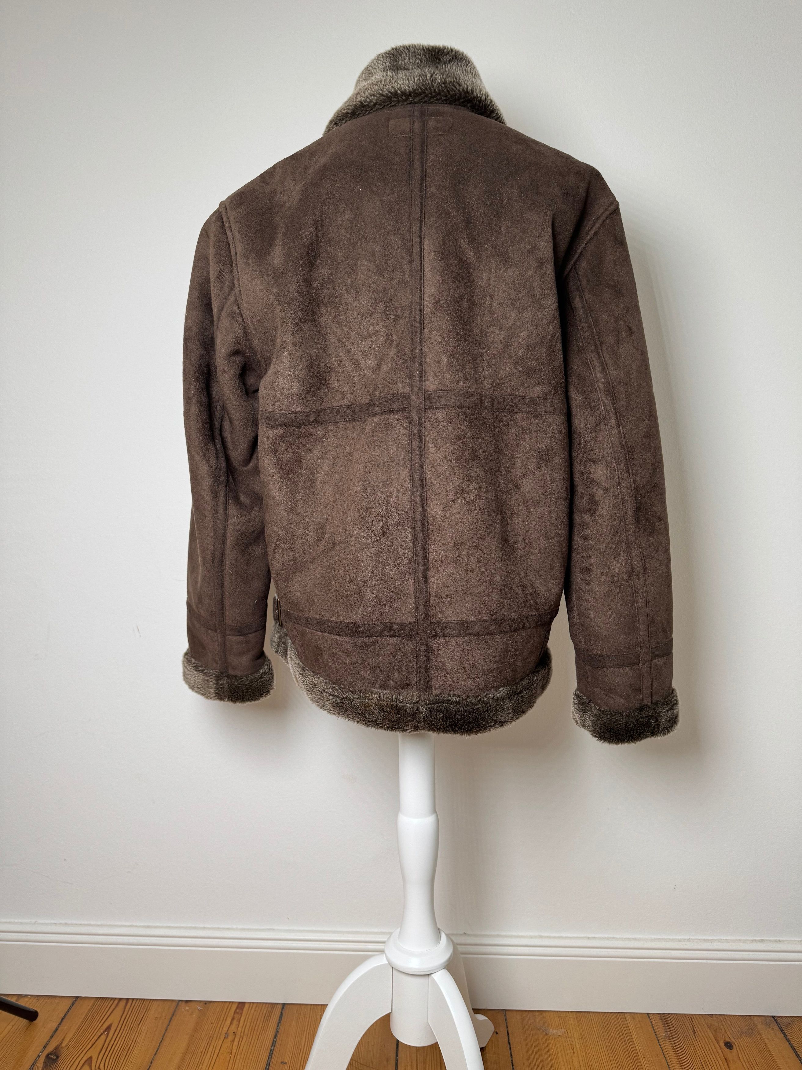Kansai Yamamoto Vintage Leather Fur Jacket 40/L Unisex Brown Size S / US 4 / IT 40 - 14 Thumbnail