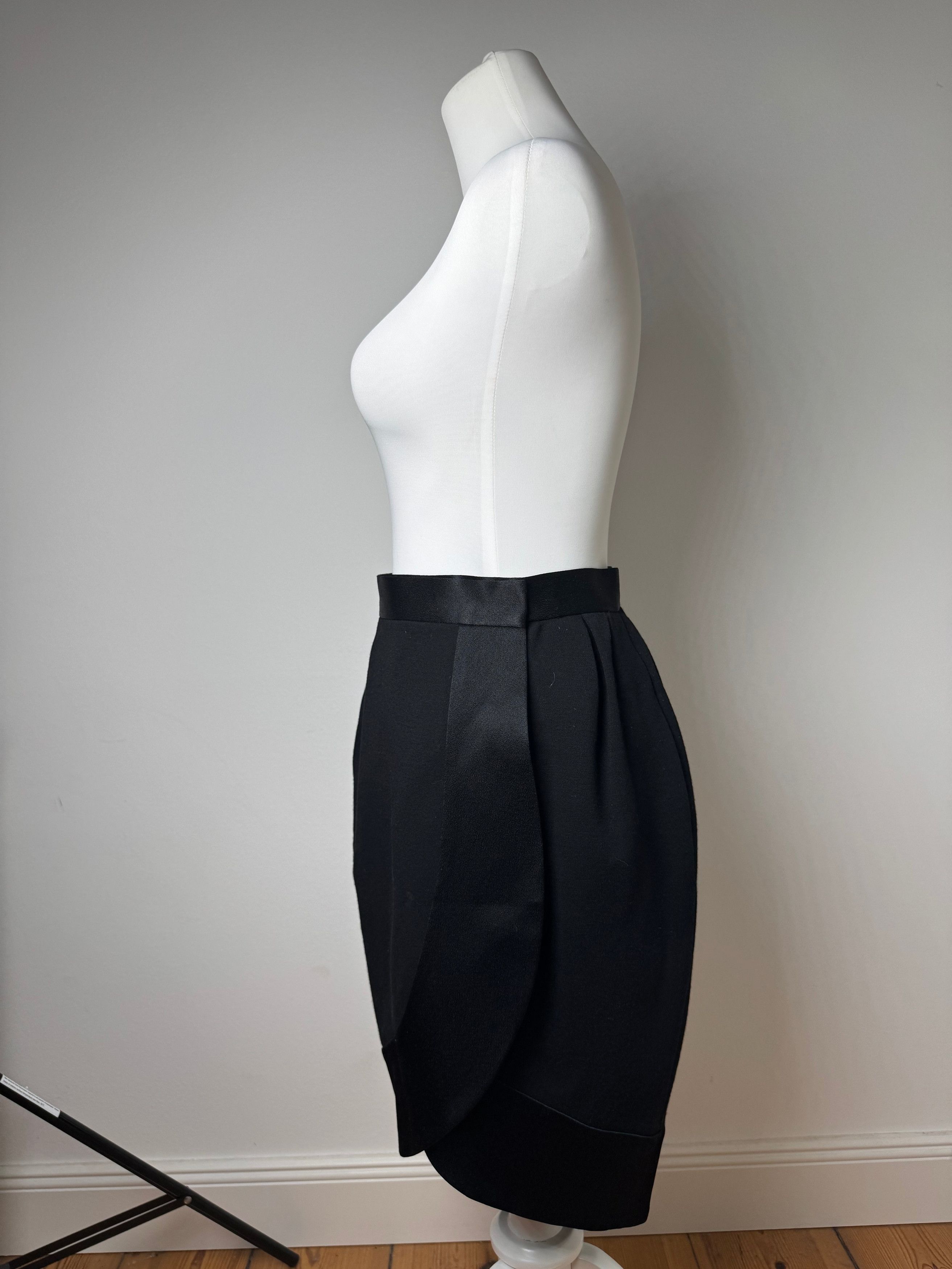 Other Vintage Yves Saint Laurent Skirt M black Size 30" / US 8 / IT 44 - 2 Thumbnail