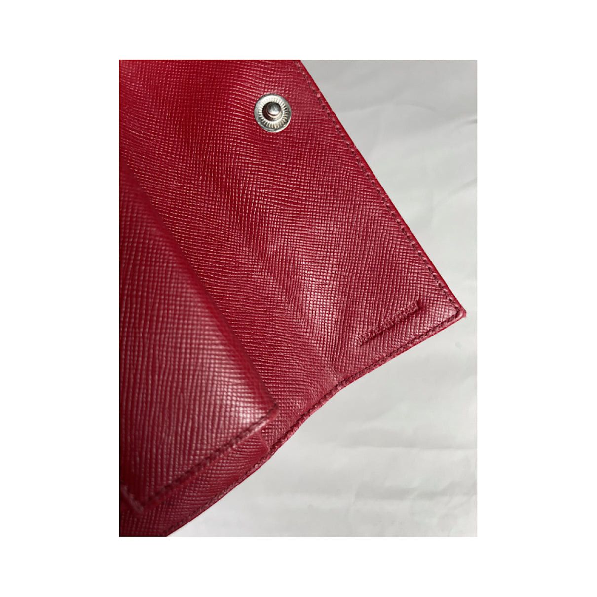 Prada Red Leather Wallet Size ONE SIZE - 4 Thumbnail