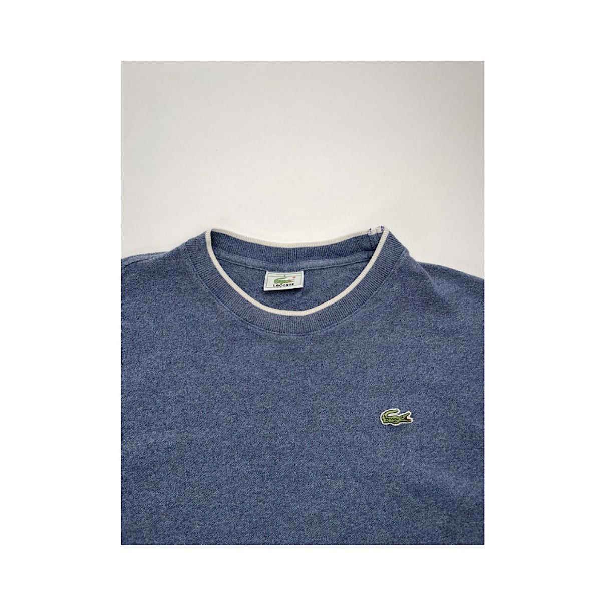 Lacoste Blue Cotton T-shirt Size XL / US 12-14 / IT 48-50 - 3 Thumbnail