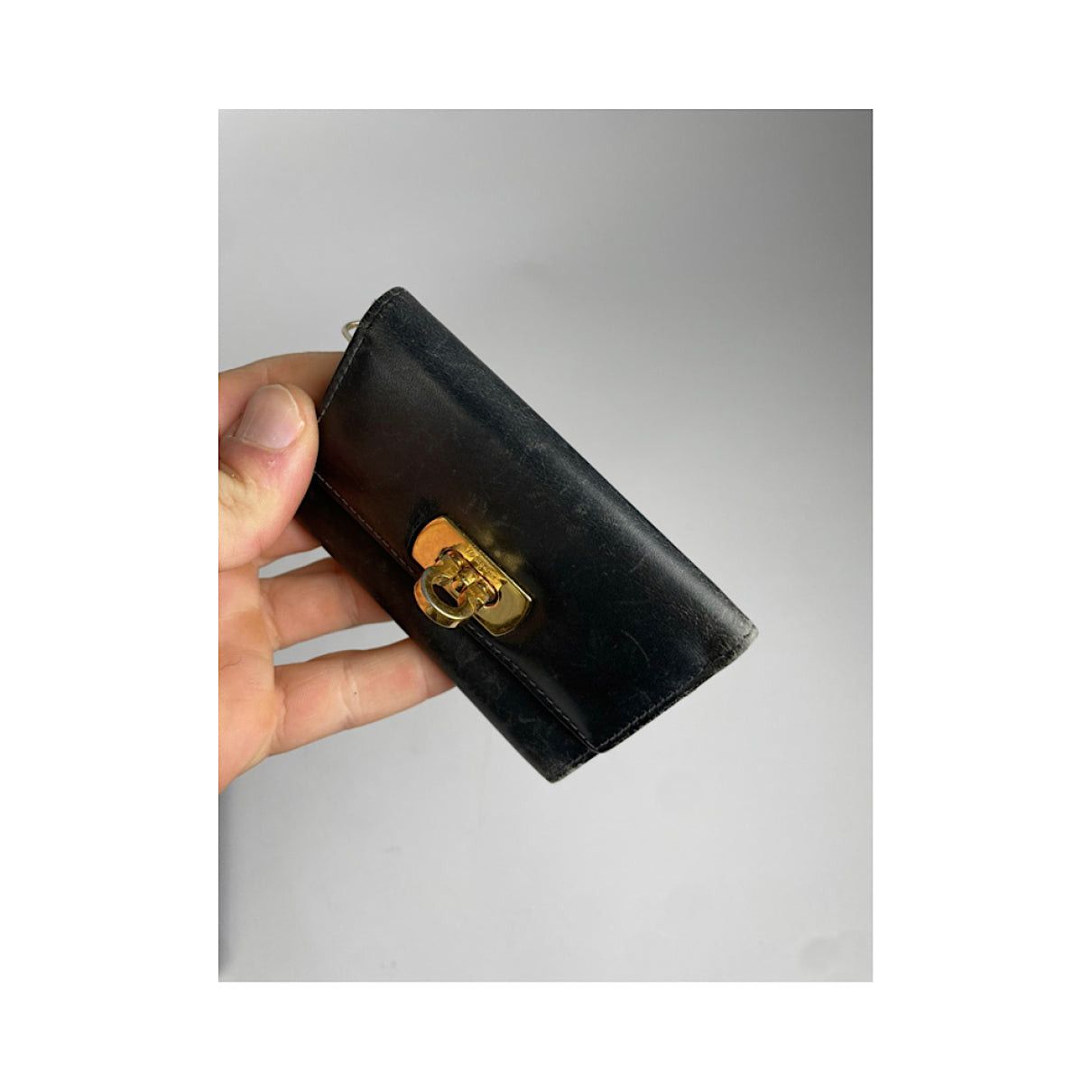 Salvatore Ferragamo Black Patent Leather Purse Size ONE SIZE - 3 Thumbnail