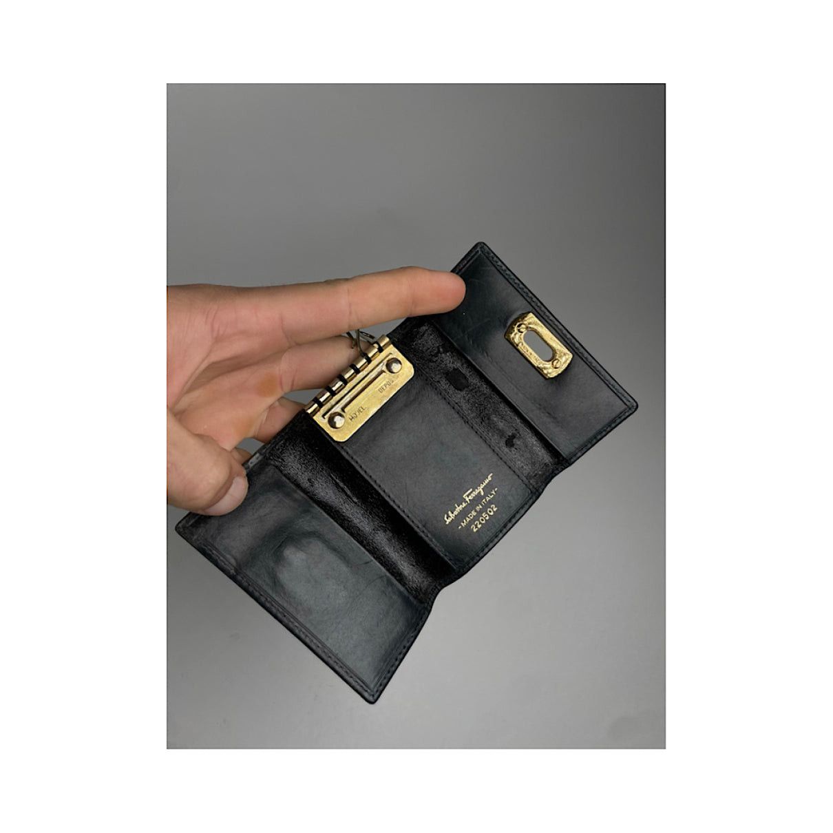 Salvatore Ferragamo Black Patent Leather Purse Size ONE SIZE - 4 Thumbnail
