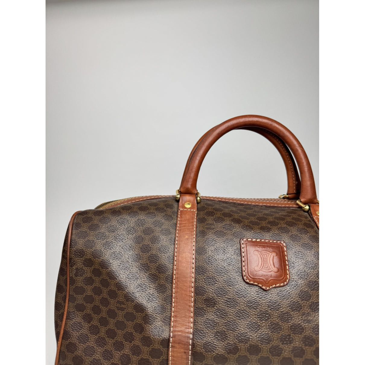 Celine Brown Leather Travel Bag Size ONE SIZE - 2 Thumbnail