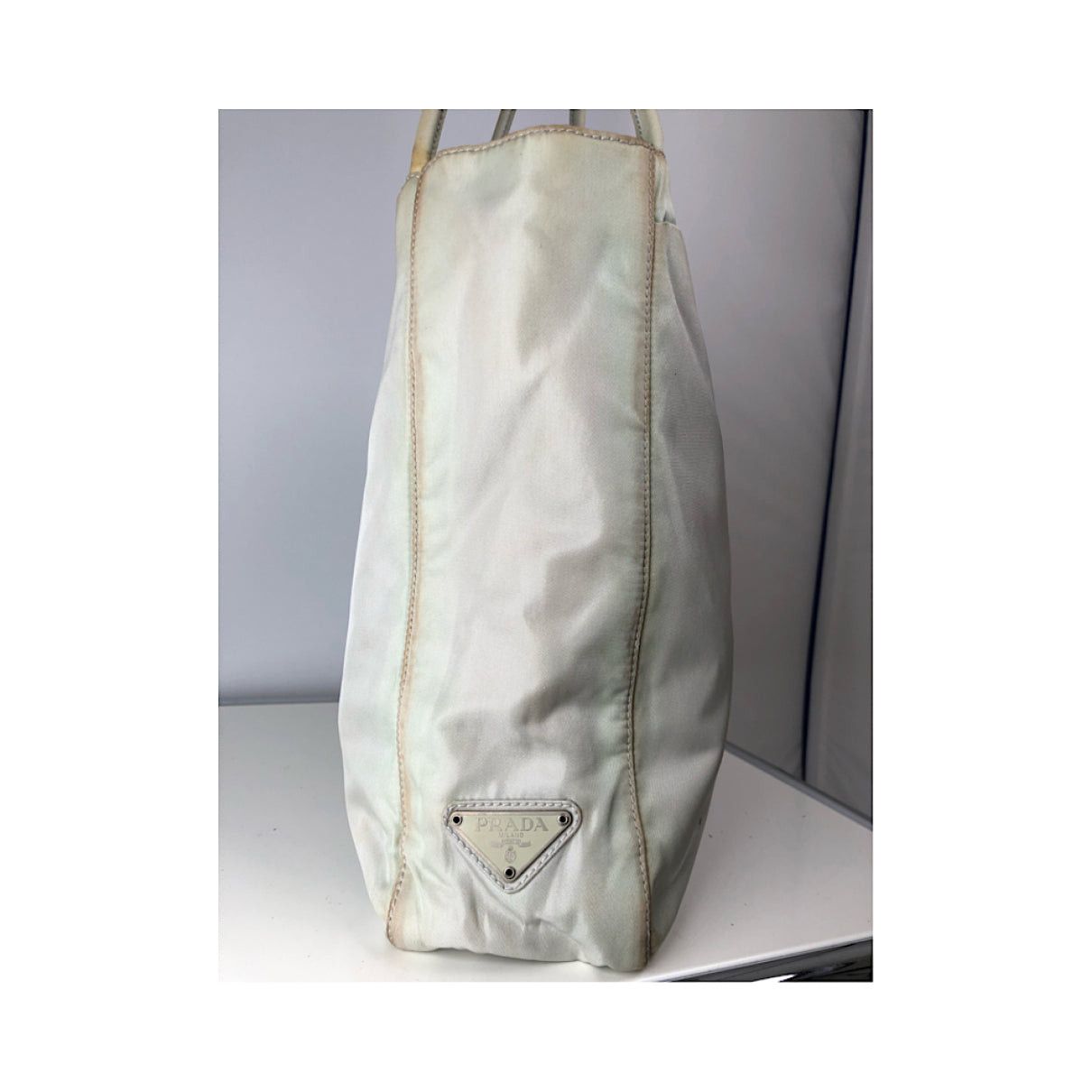 Prada Re-Edition 2005 Zip White Polyester Handbag Size ONE SIZE - 4 Thumbnail
