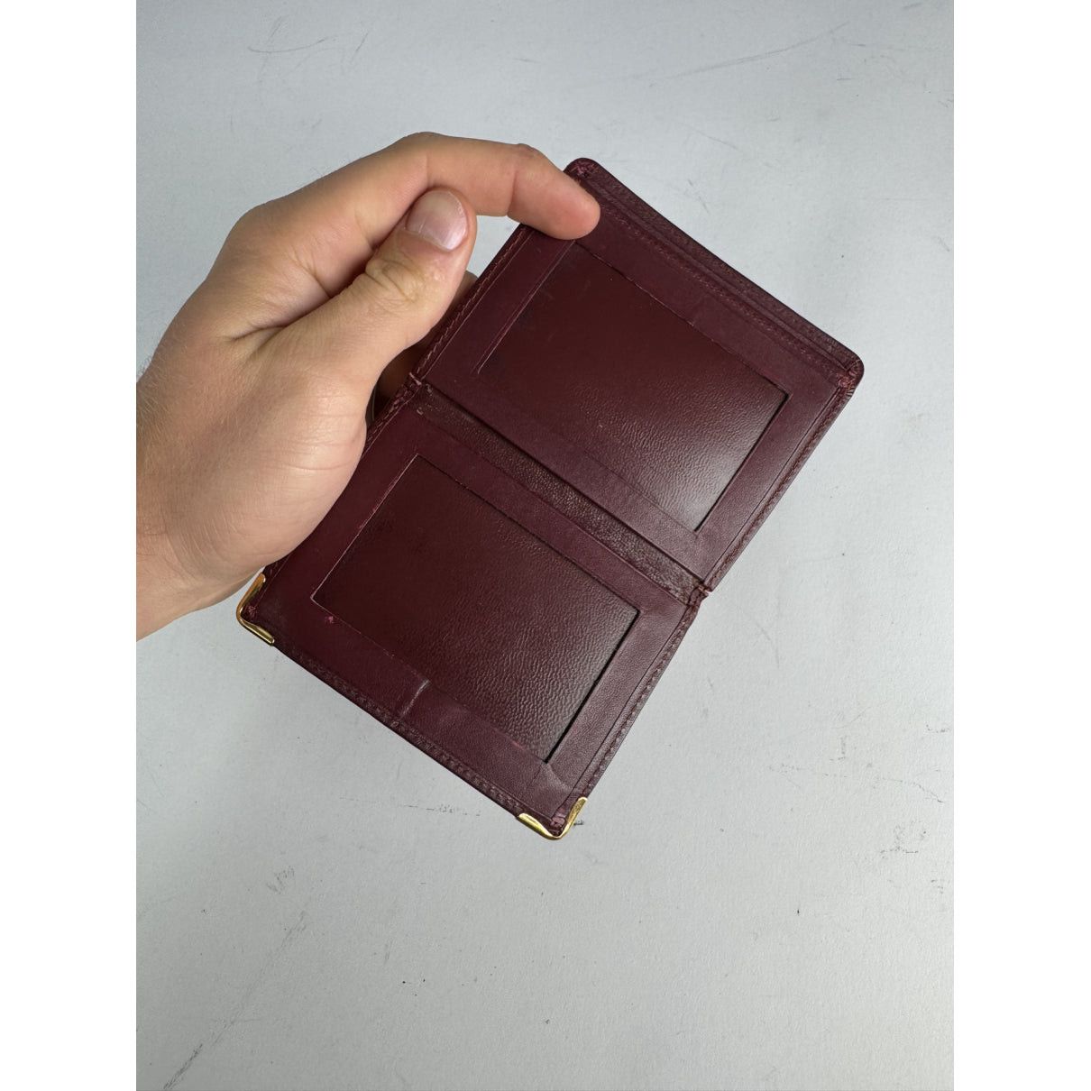Cartier Burgundy Leather Purse Size ONE SIZE - 3 Thumbnail