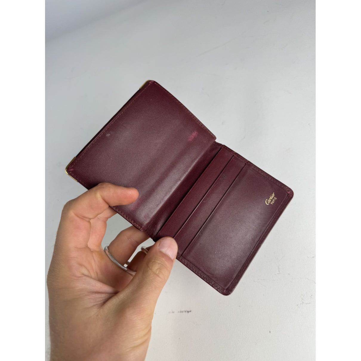 Cartier Burgundy Leather Purse Size ONE SIZE - 4 Thumbnail