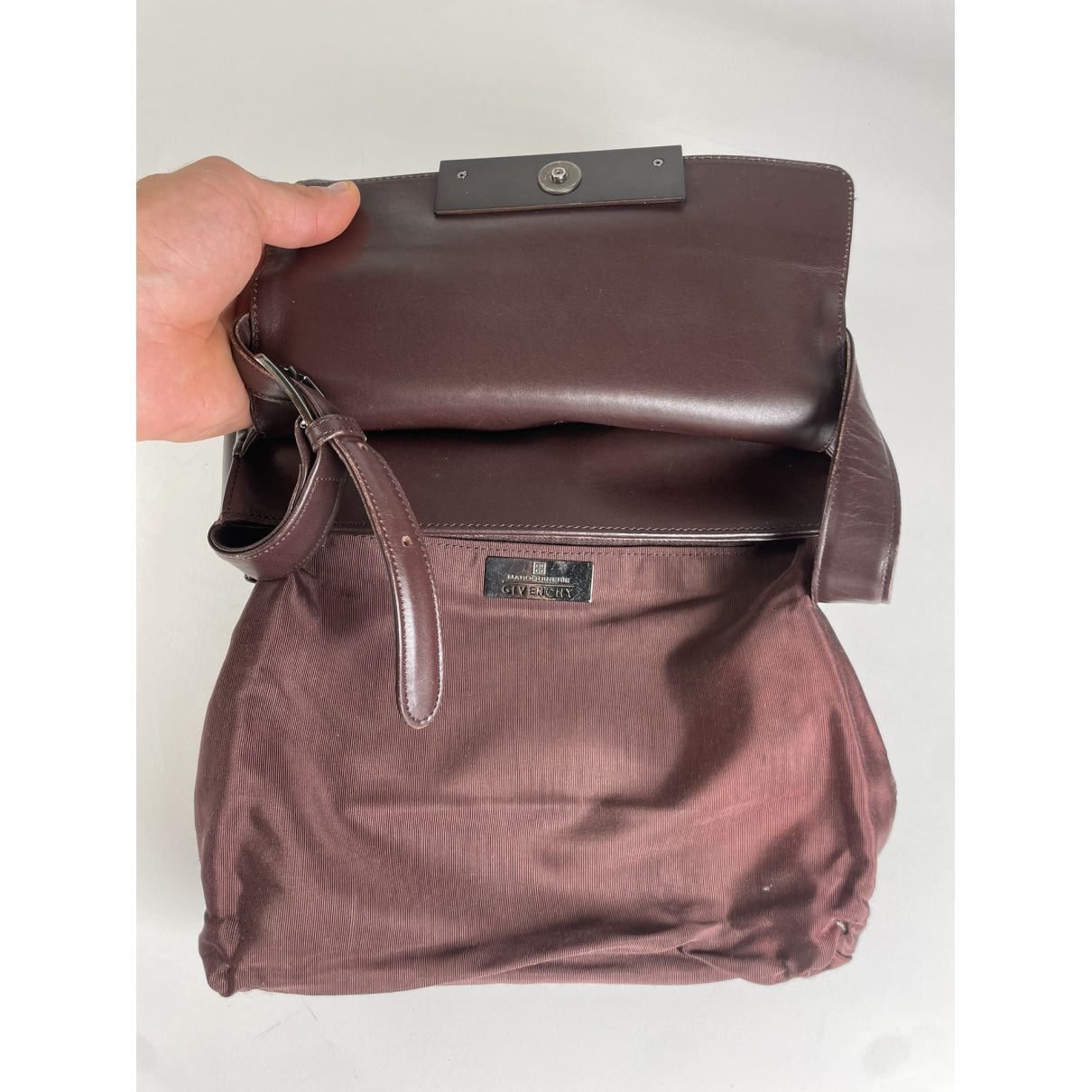 Givenchy Whip Brown Leather Handbag Size ONE SIZE - 2 Thumbnail