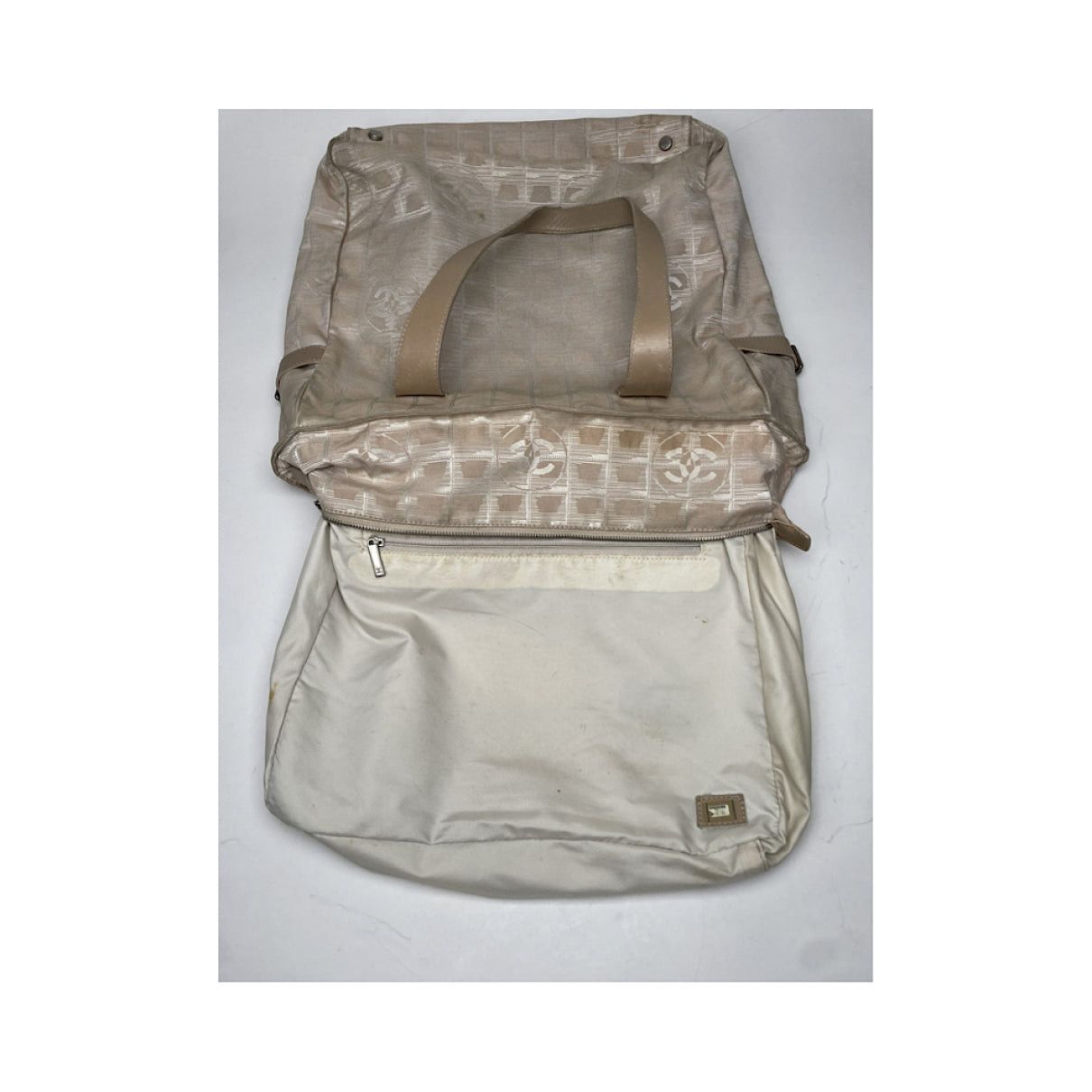 Chanel Beige Polyester Handbag Size ONE SIZE - 3 Thumbnail