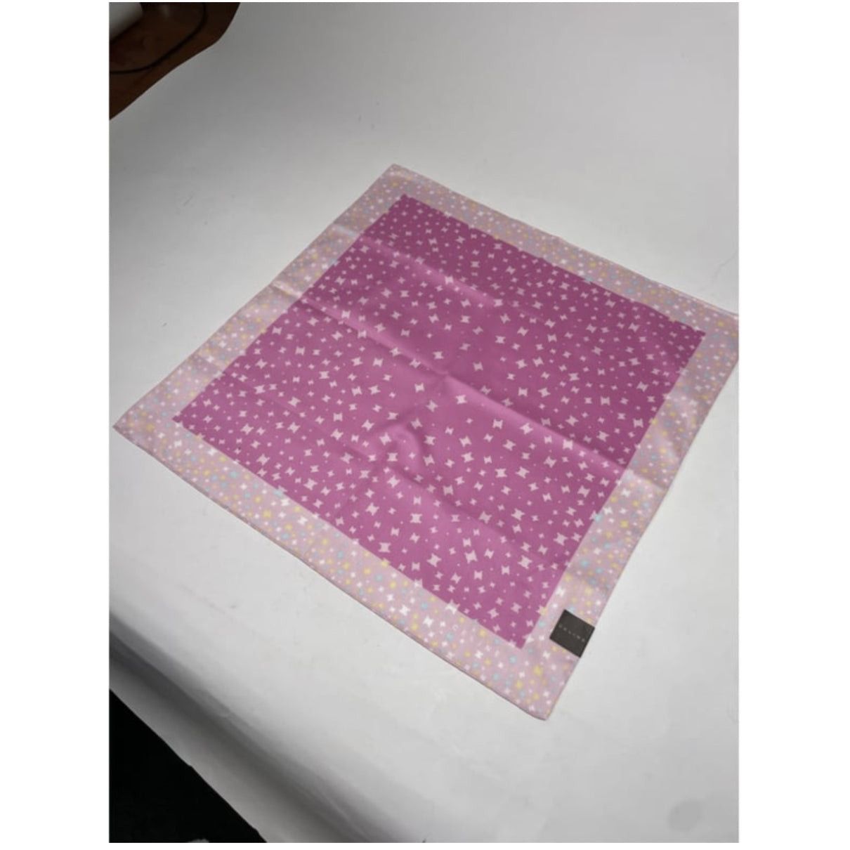 Celine Pink Silk Silk Handkerchief Size ONE SIZE - 2 Thumbnail