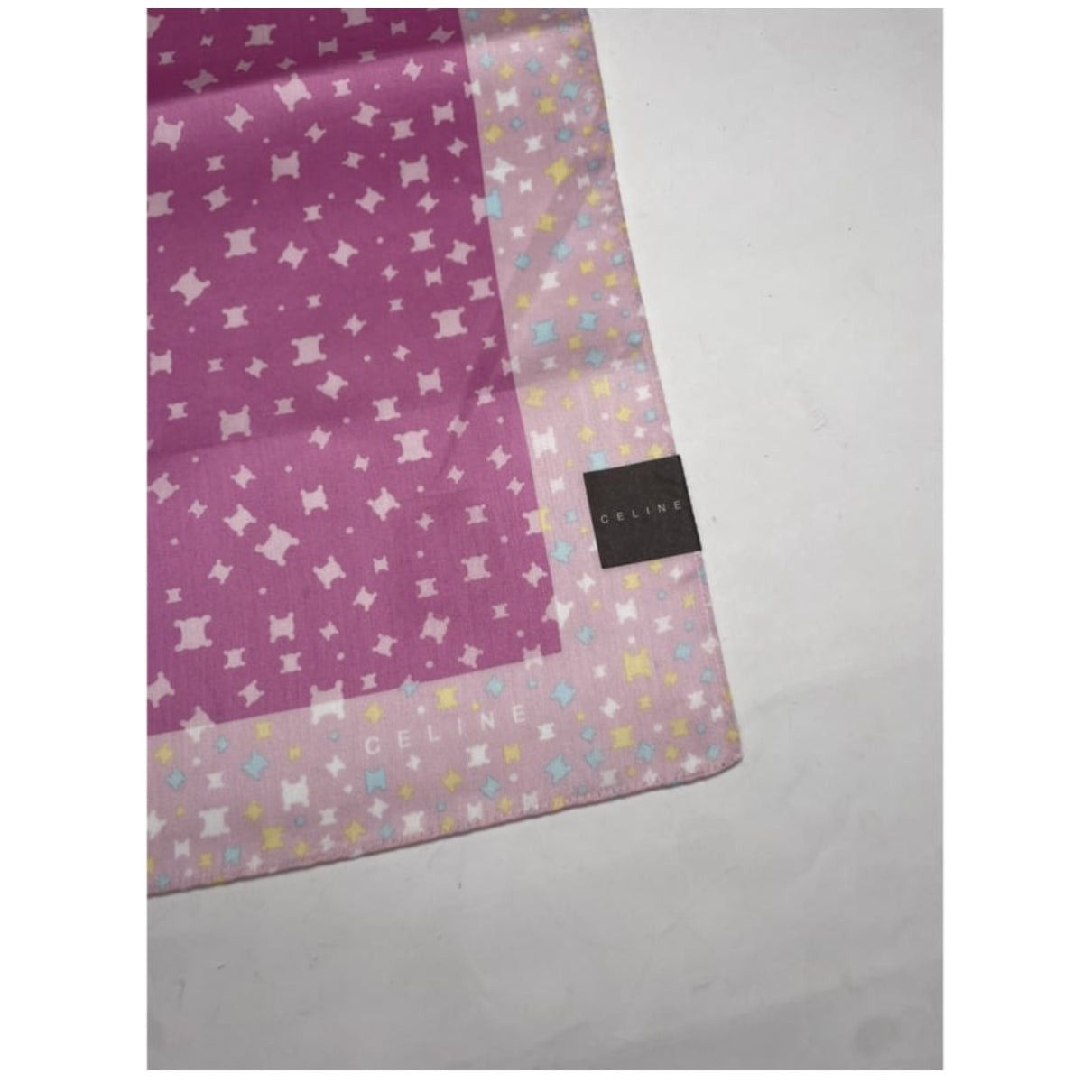 Celine Pink Silk Silk Handkerchief Size ONE SIZE - 3 Thumbnail