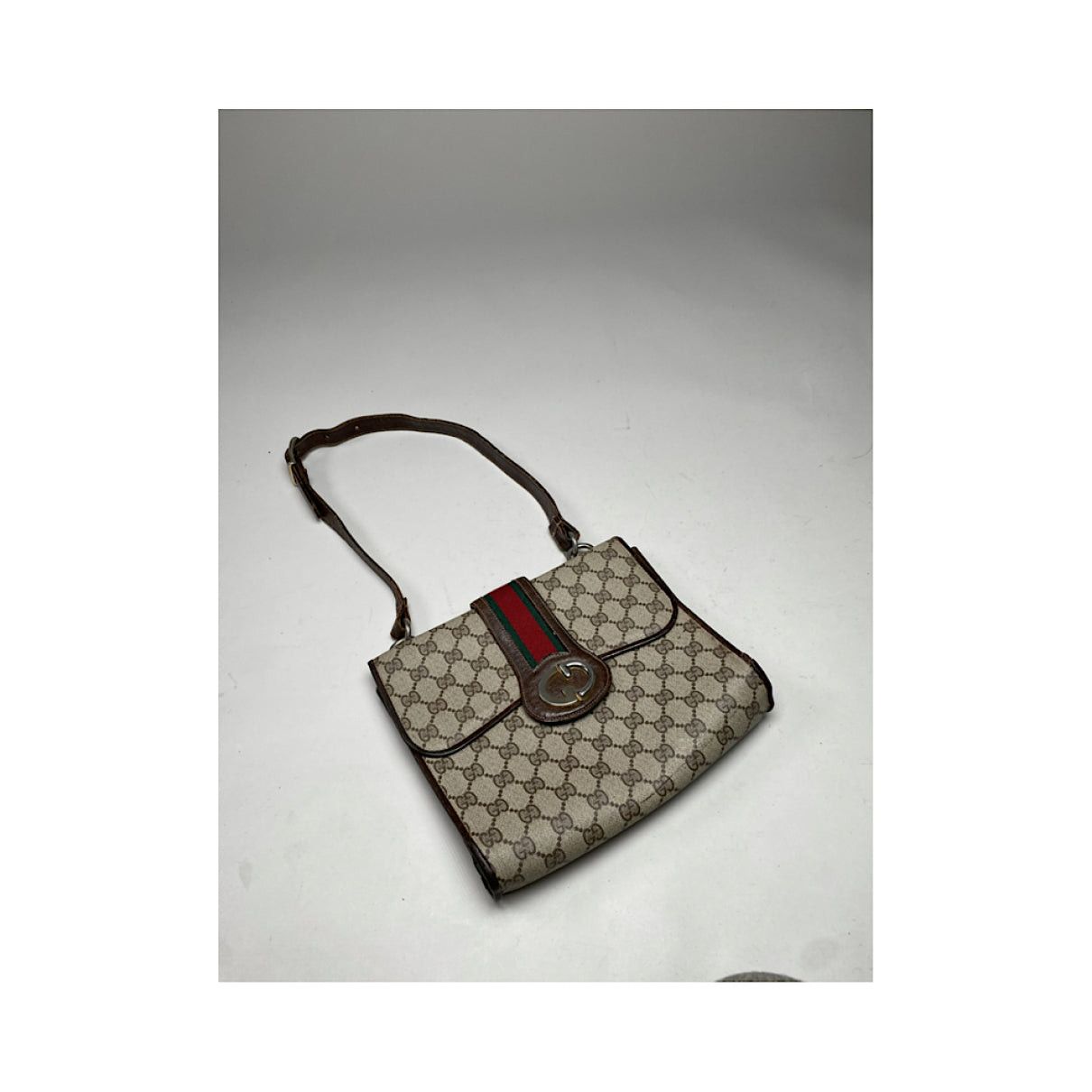 Gucci Ophidia Dome Grey Leather Handbag Size ONE SIZE - 3 Thumbnail