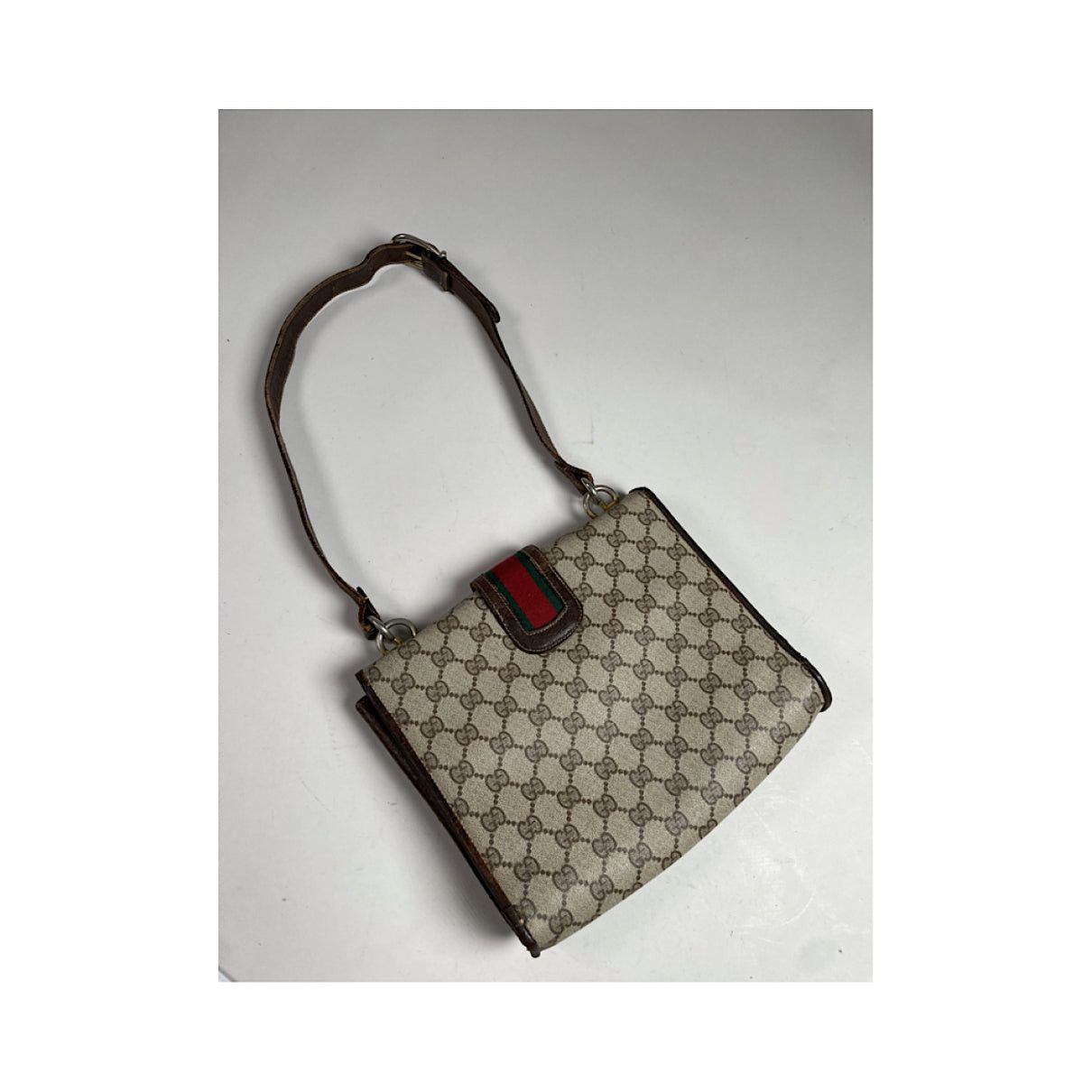 Gucci Ophidia Dome Grey Leather Handbag Size ONE SIZE - 4 Thumbnail