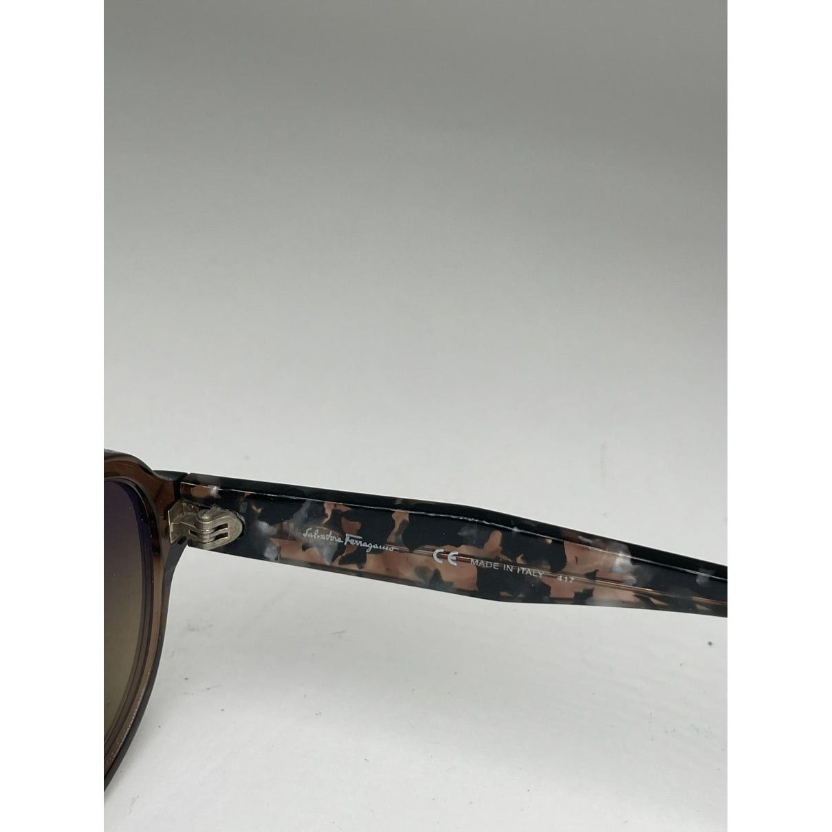 Salvatore Ferragamo Brown Plastic Sunglasses Size ONE SIZE - 2 Thumbnail