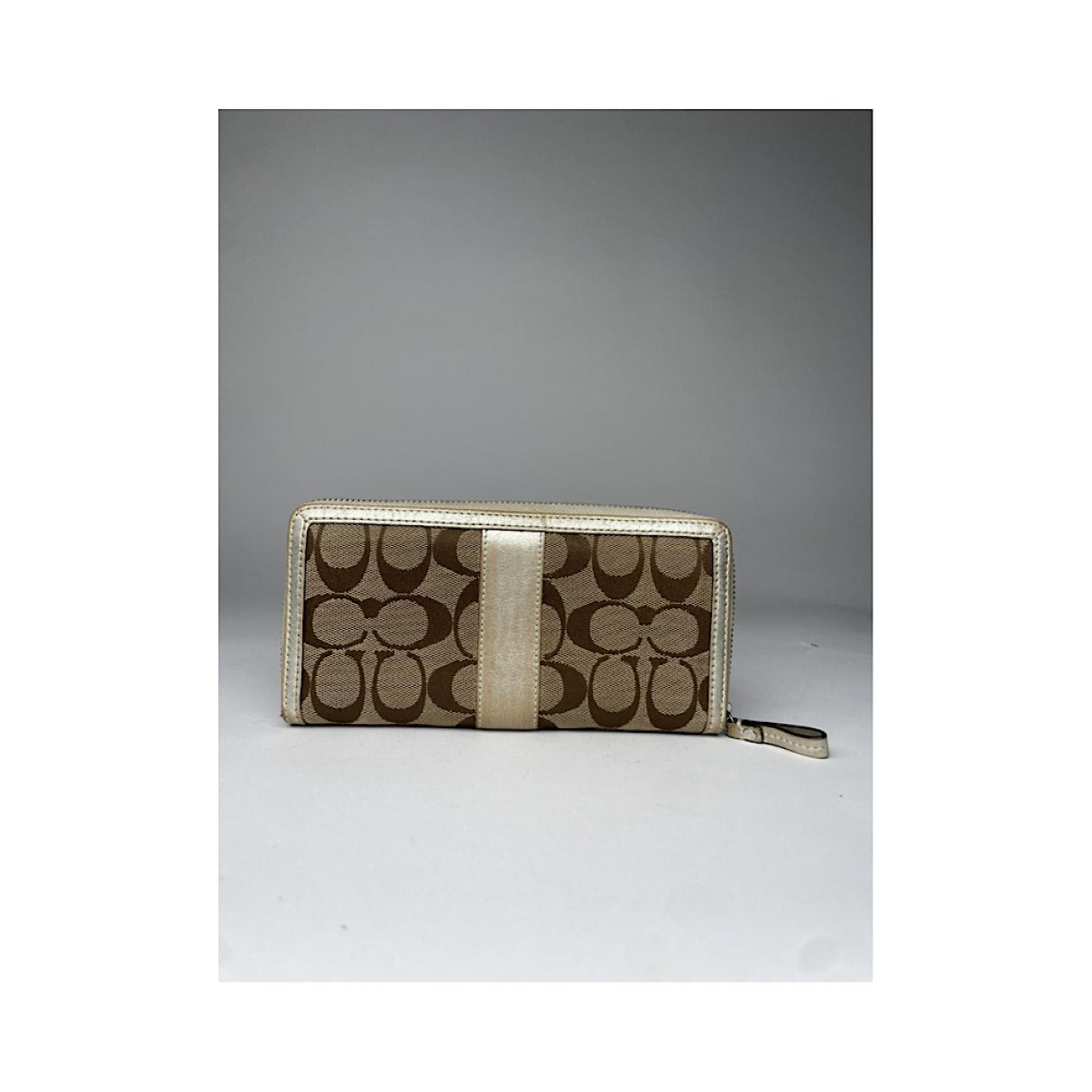 Coach Beige Leather Wallet Size ONE SIZE - 2 Thumbnail