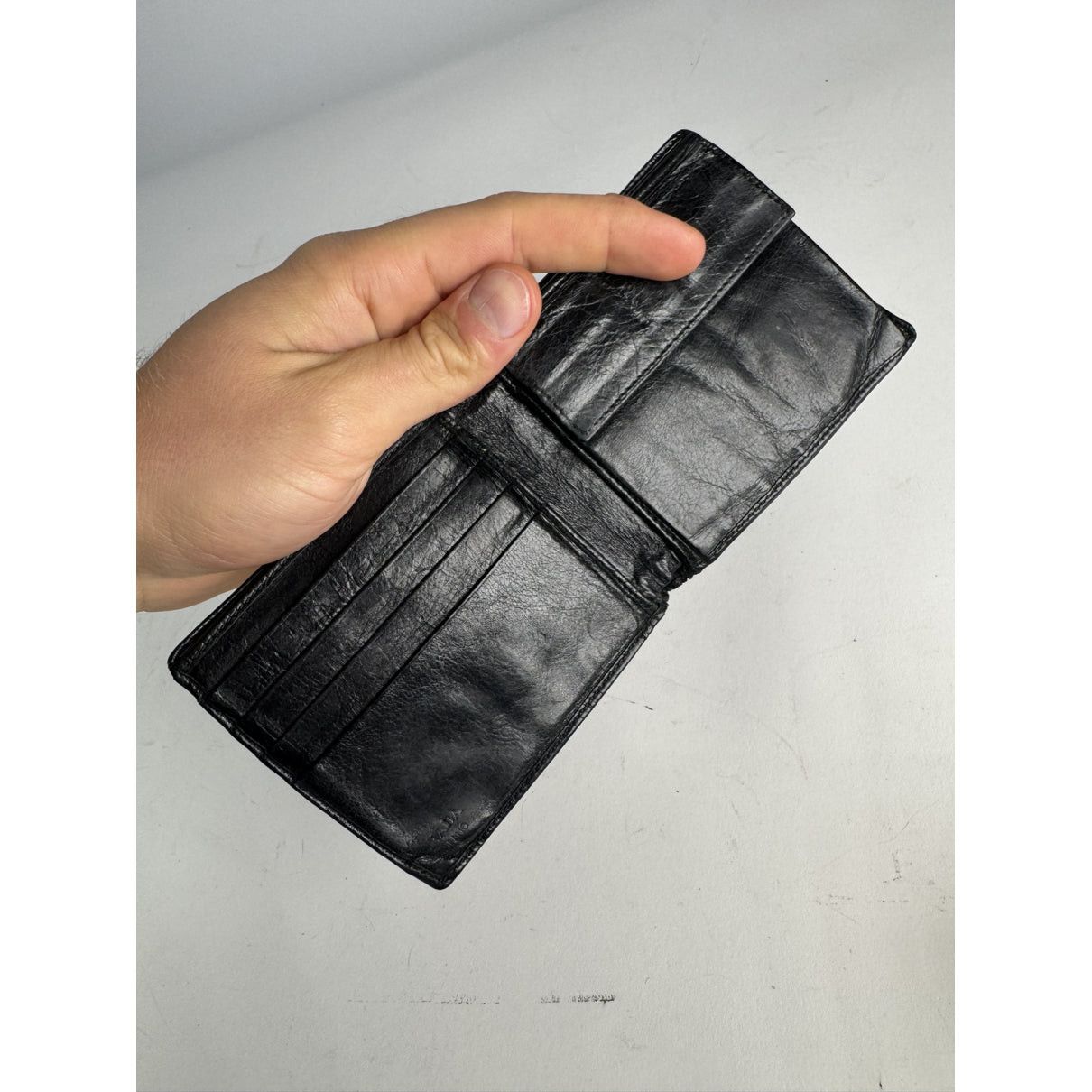 Prada Black Leather Wallet Size ONE SIZE - 5 Thumbnail