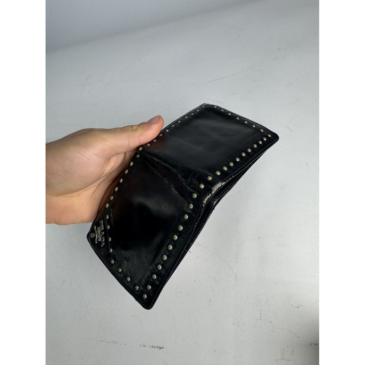 Prada Black Leather Wallet Size ONE SIZE - 3 Thumbnail