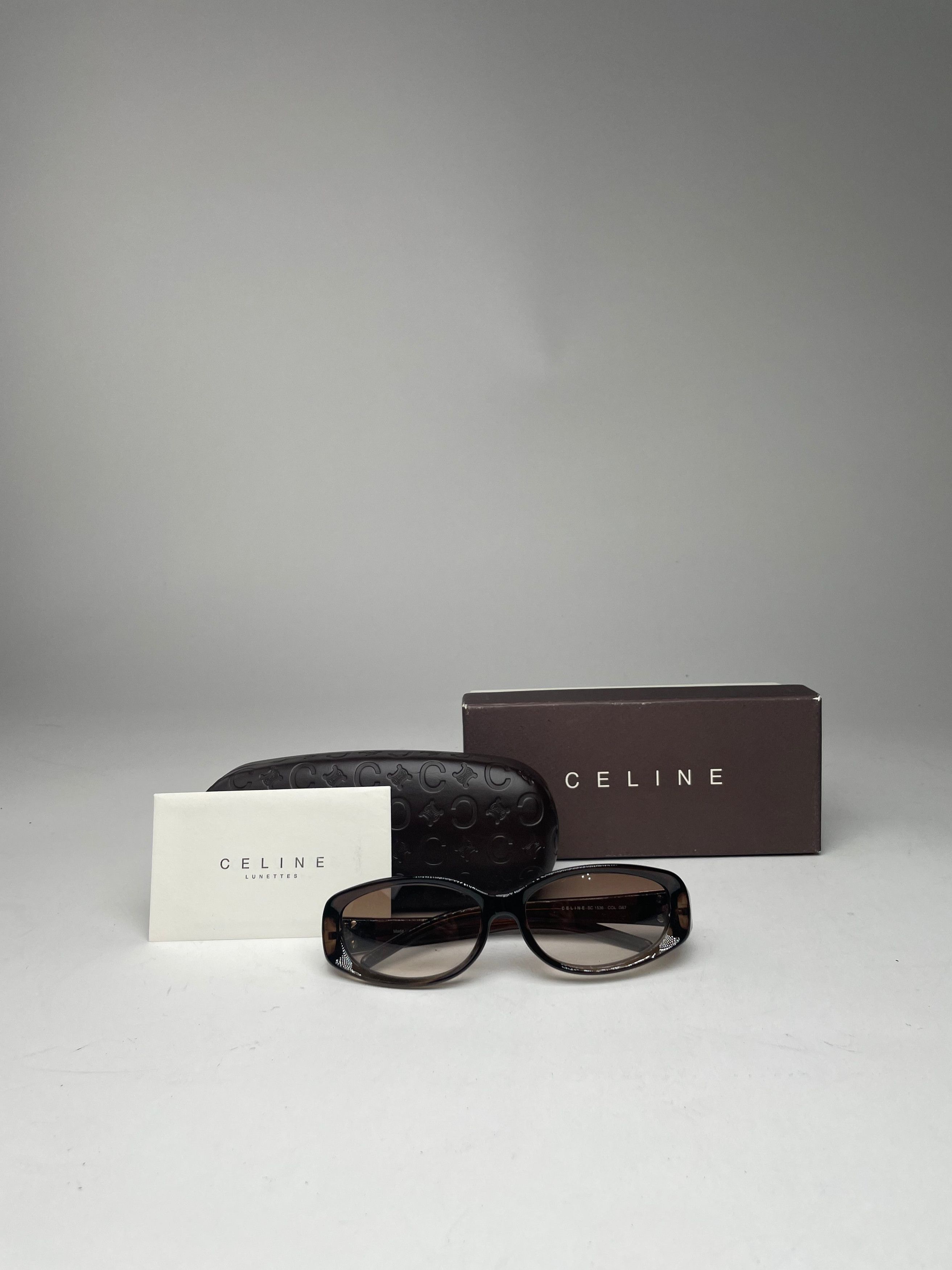 Celine Vintage Paris Sunglasses Brown Size ONE SIZE - 12 Thumbnail
