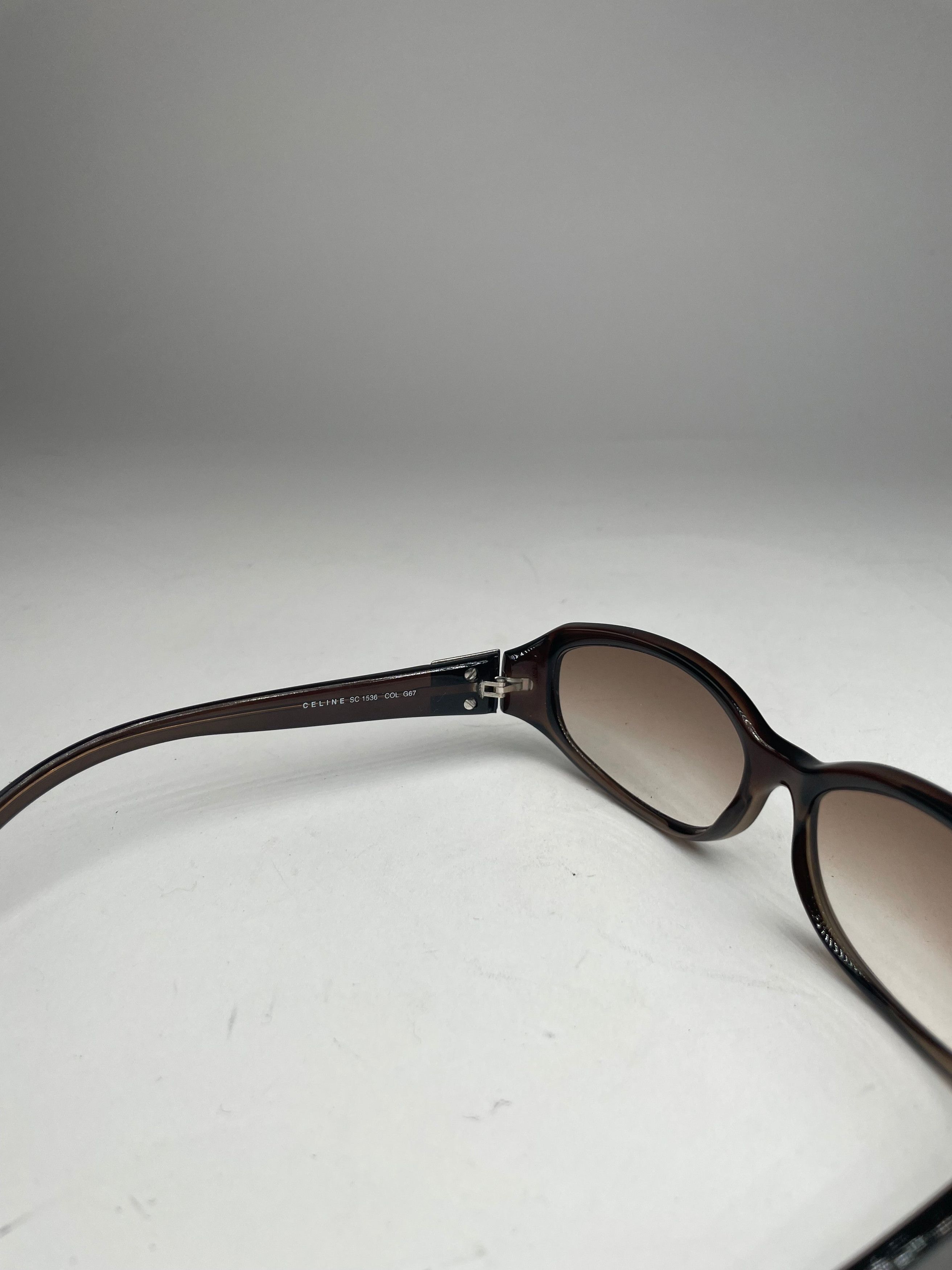Celine Vintage Paris Sunglasses Brown Size ONE SIZE - 8 Thumbnail