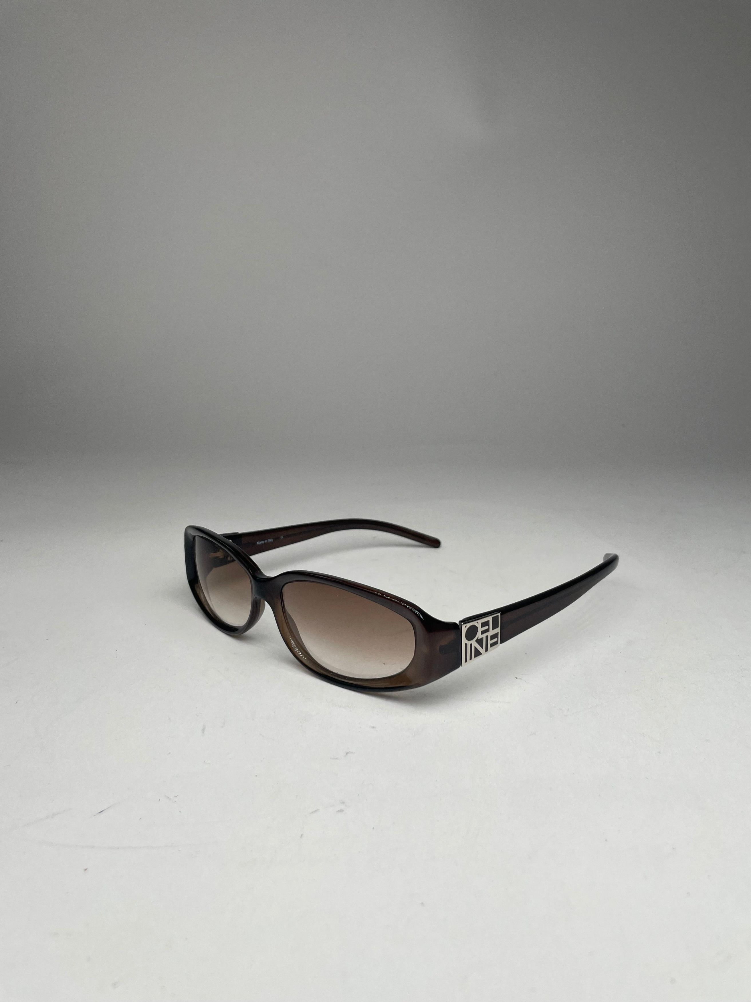 Celine Vintage Paris Sunglasses Brown Size ONE SIZE - 6 Thumbnail